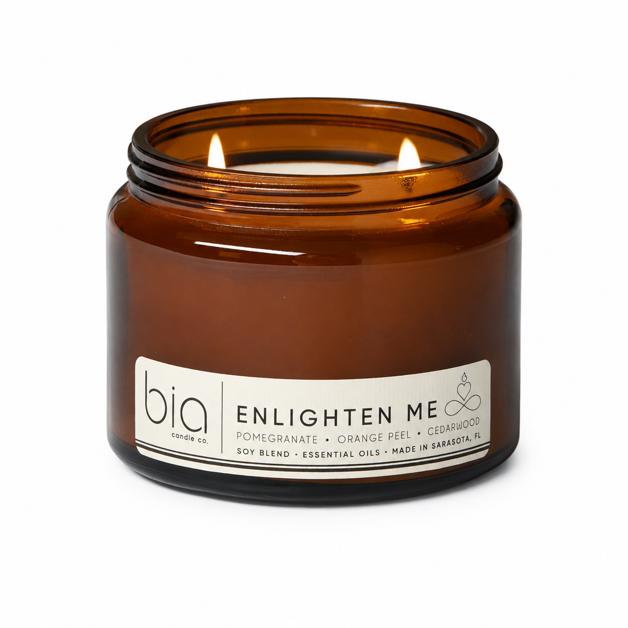 Enlighten Me Soy Blend Candle — Orange Peel, Pomegranate & Vanilla