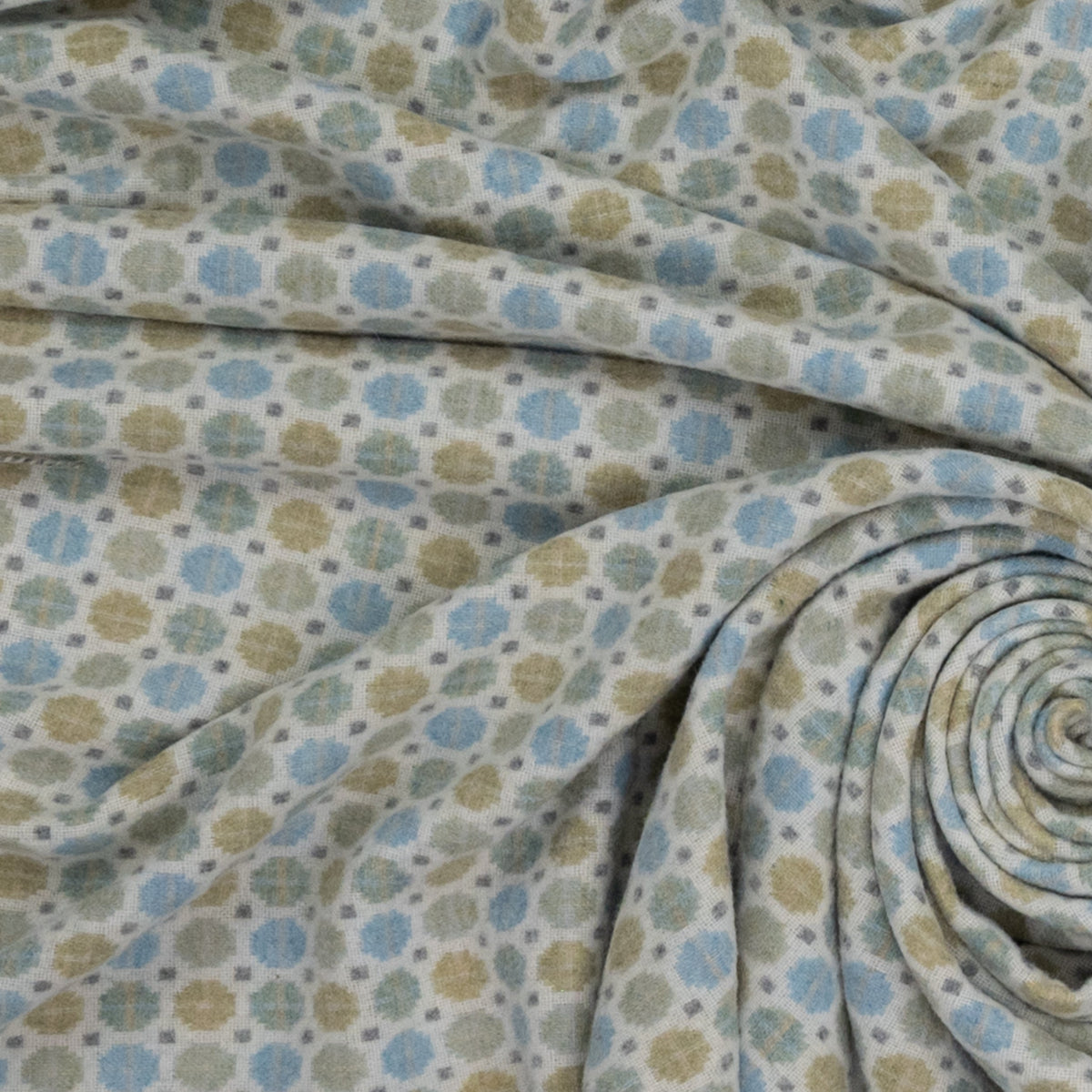 Southampton Home Merino Wool Medallion (Sky)-Throws and Blankets-[bar code]-Prince of Scots