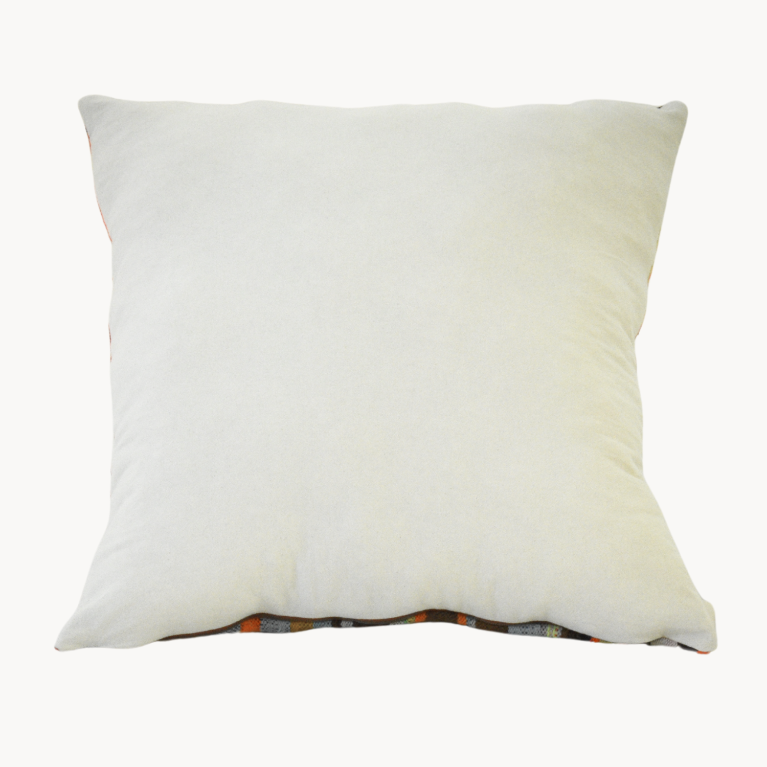 Upcycled Brown Textile Pillow - Apartment F