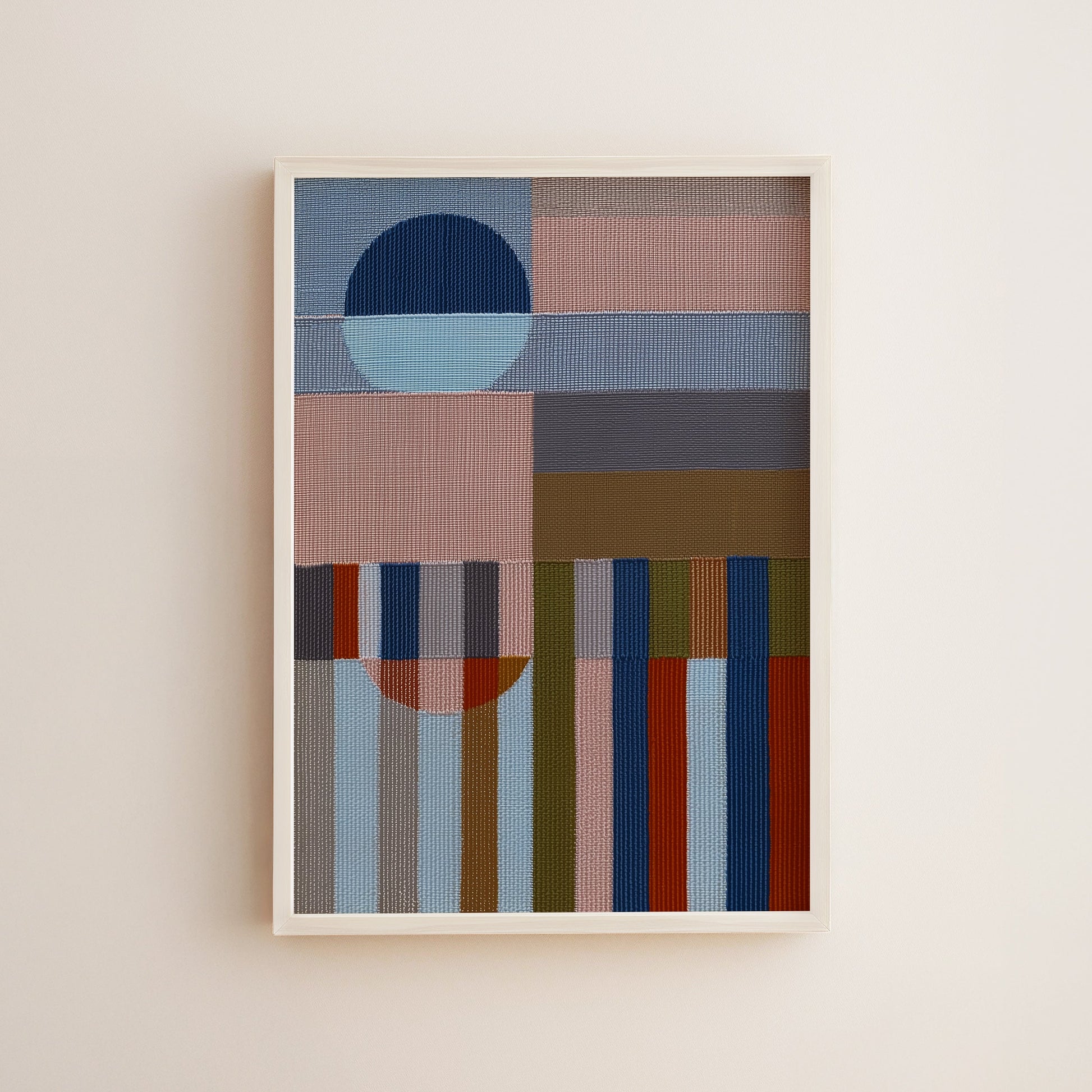 Woven Perspectives No. 06 — Geometric Abstract Art Print
