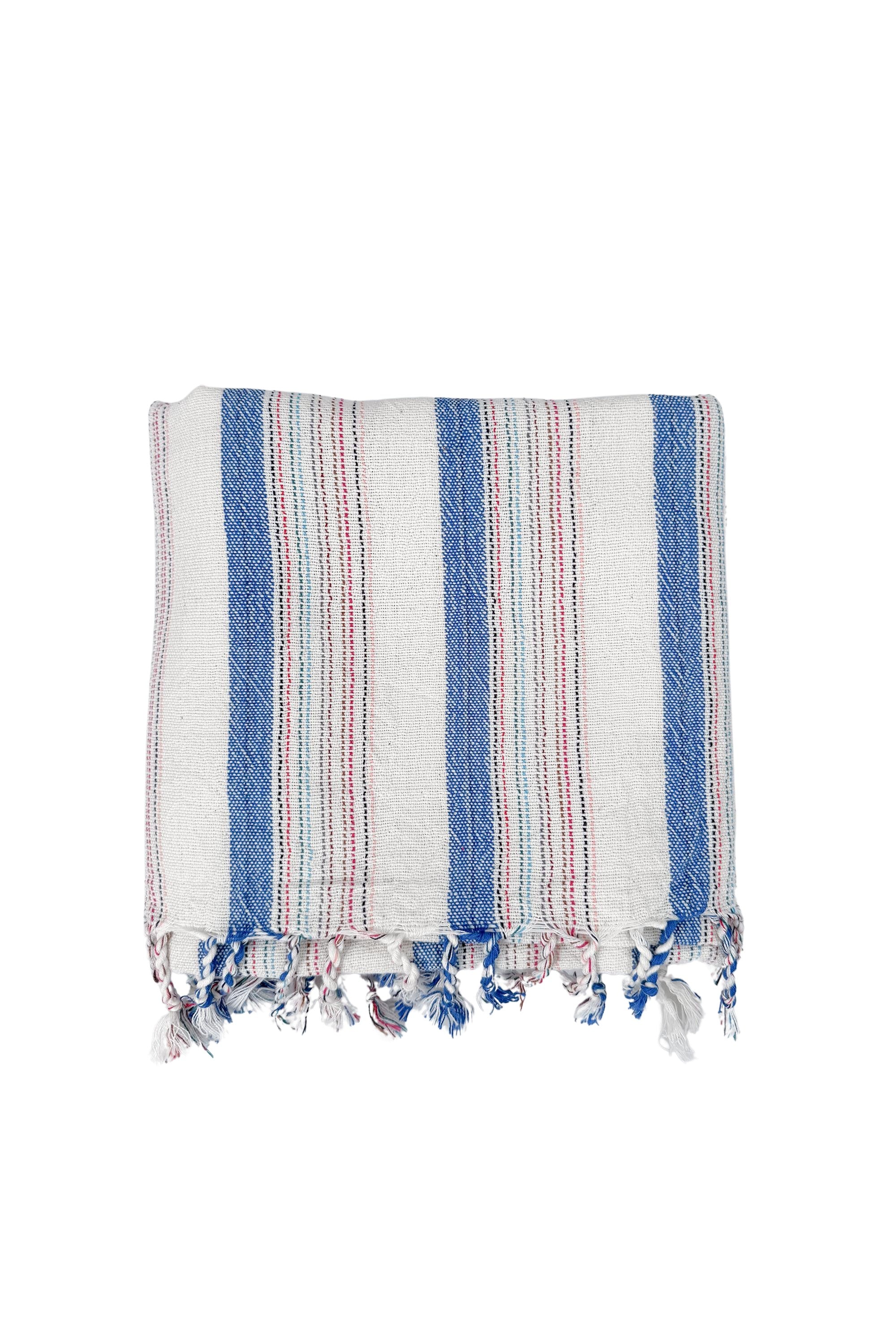 Home & Loft blue-ivory-montauk-towel