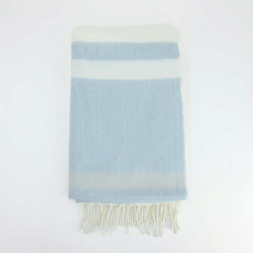 Glacier Gray & White handwoven alpaca throw blanket, Kallpa Collection, made in Ecuador