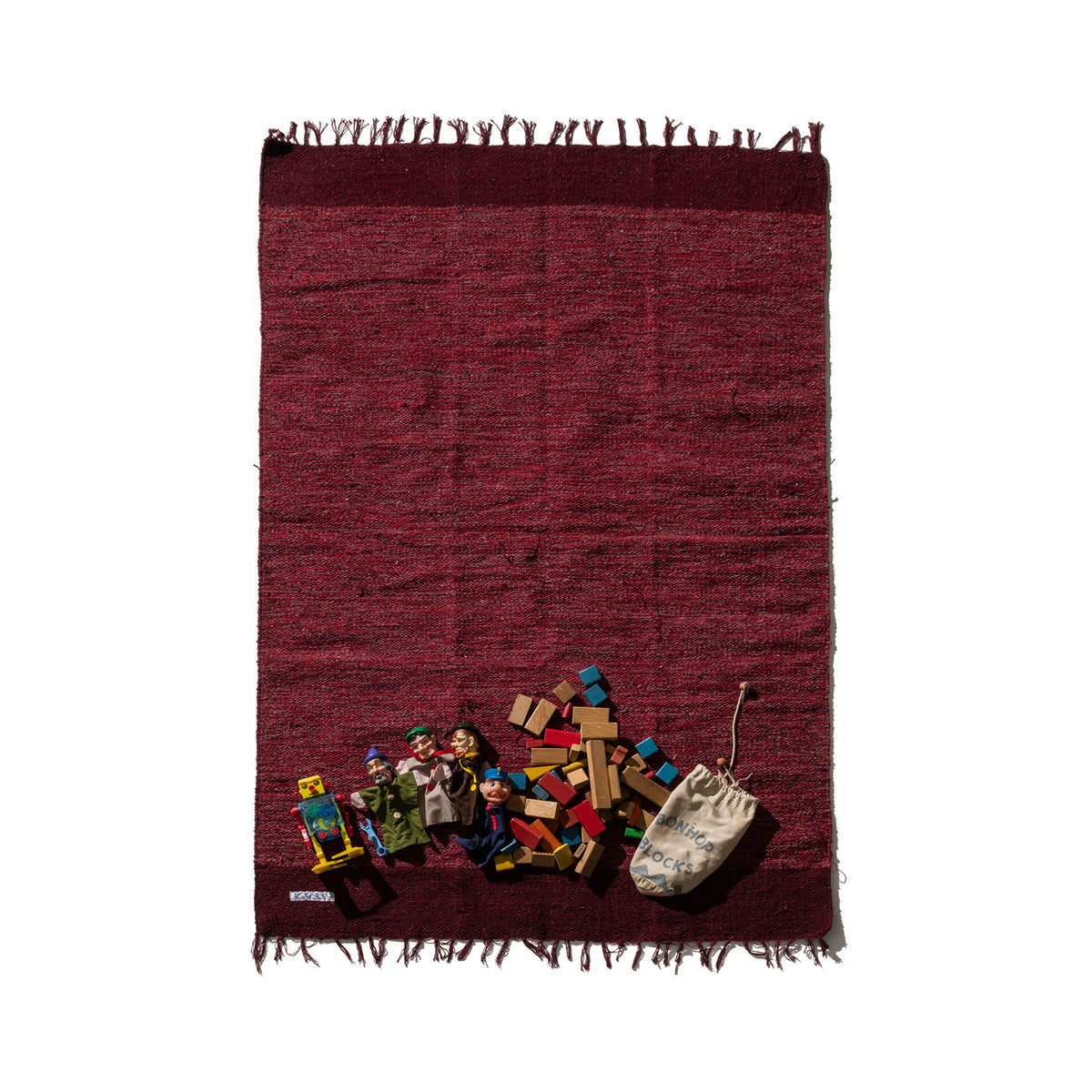 Handloomed Recycle Yarn Rug 7