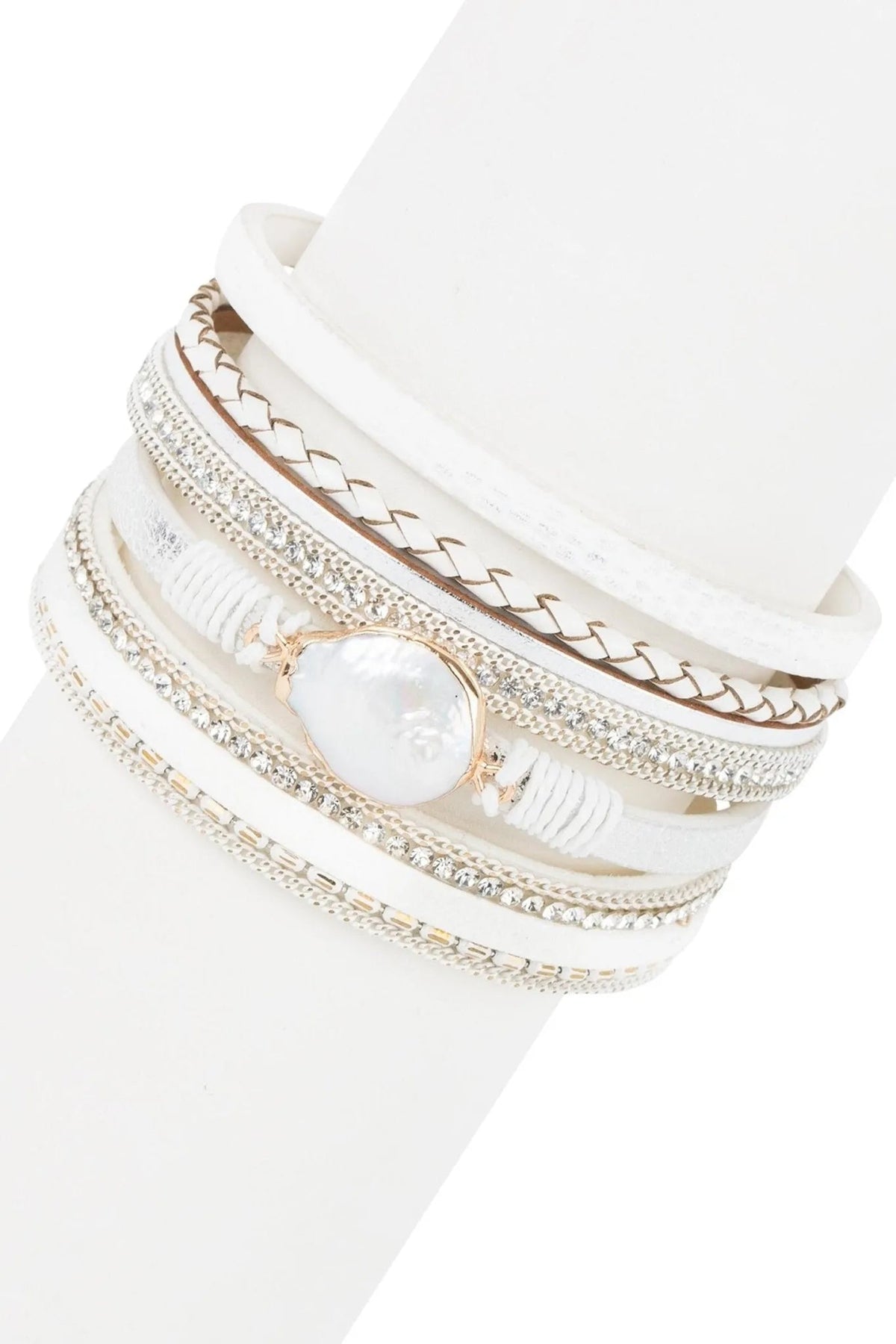 Santorini Pearl Bracelet - White