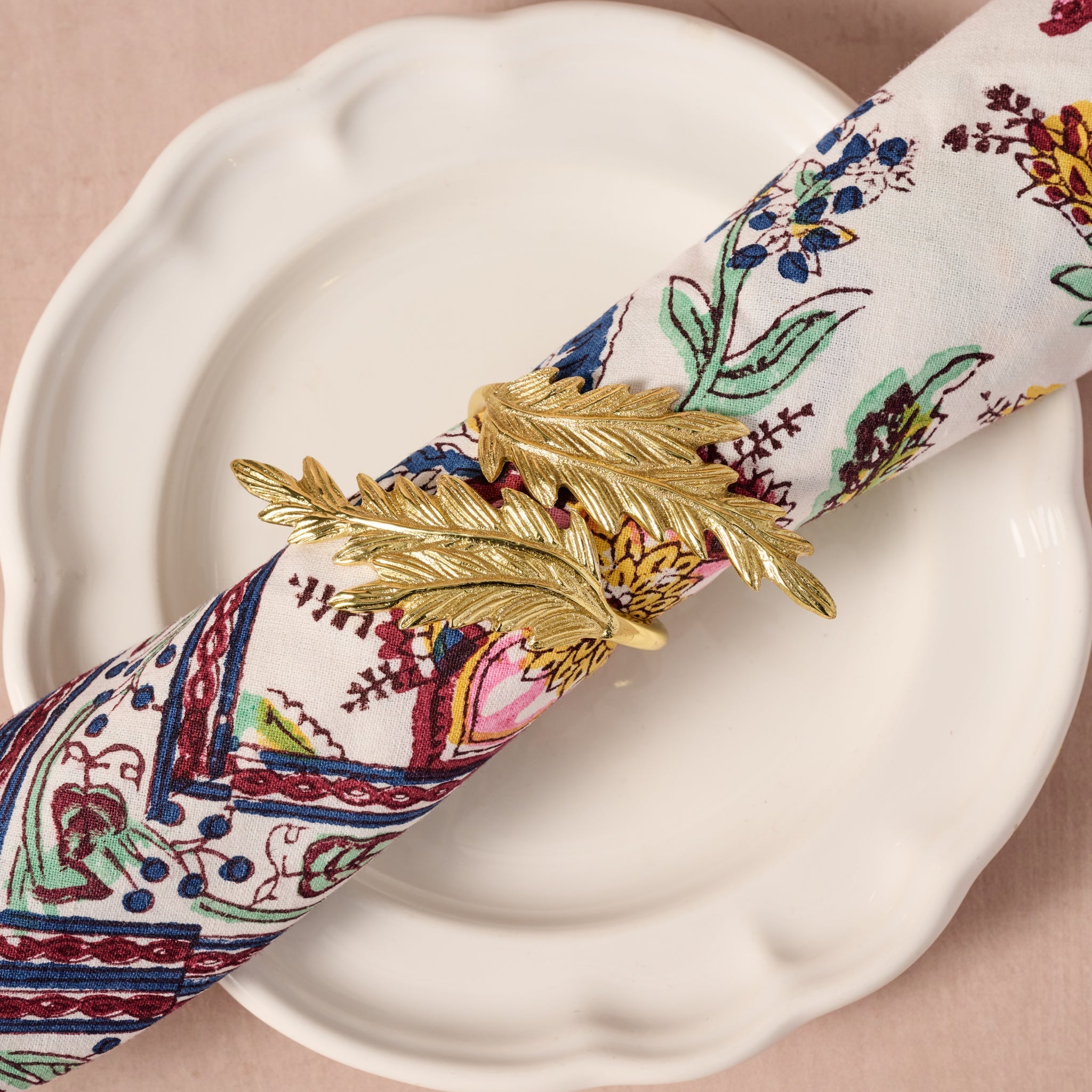 Tanvi Wheat Napkin Rings - Thumbnail 3