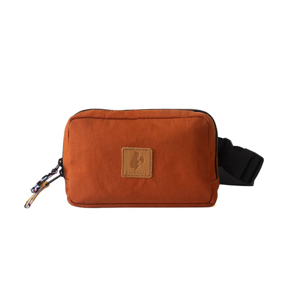 Canvas Crossbody Belt Bag Pouch, The Everywhere Belt Bag #color_rust