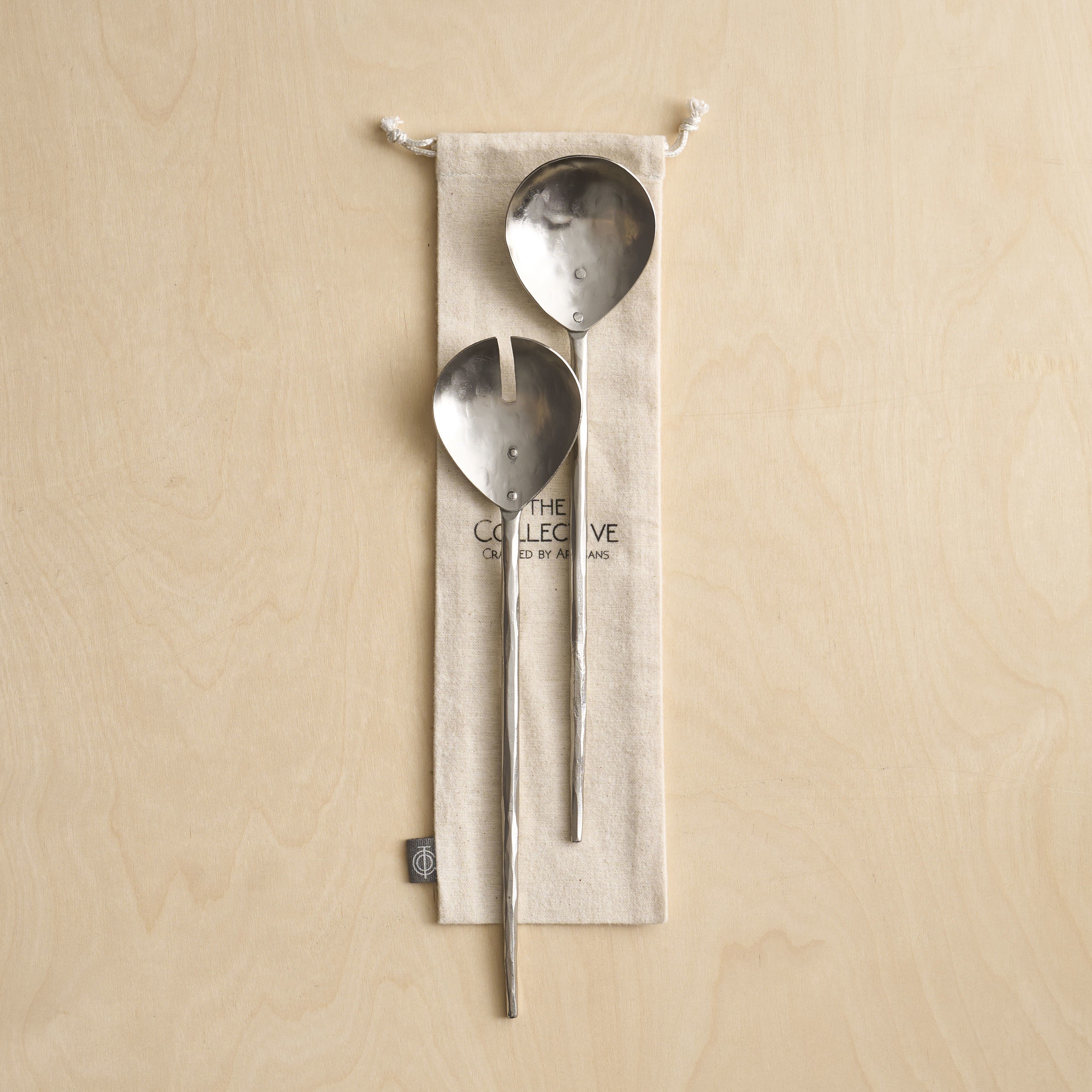 Forge Pewter Salad Servers - Set of 2