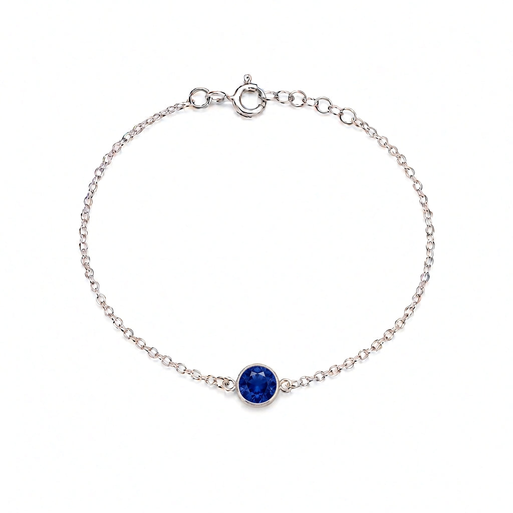 Septemeber_Sapphire__birthstone_single_stone_bracelet