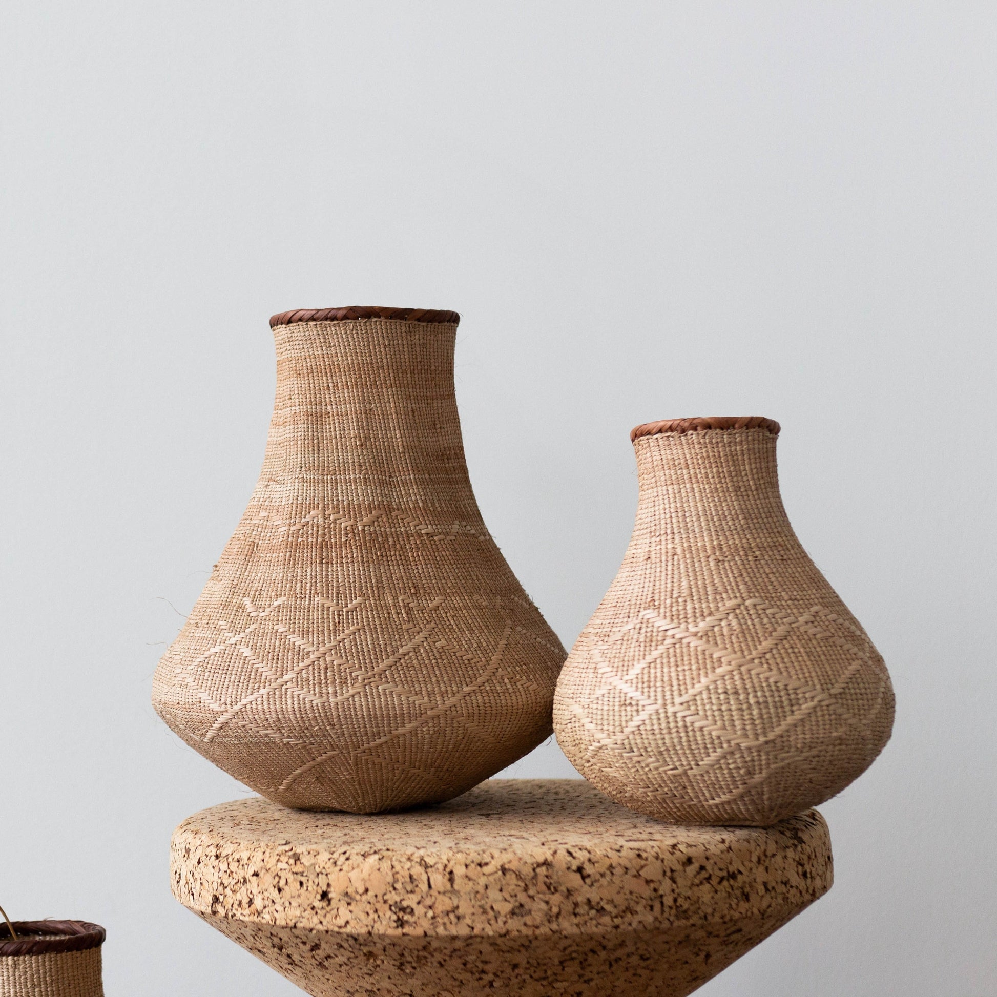 	 Binga Gourd Baskets Handwoven African Artistry