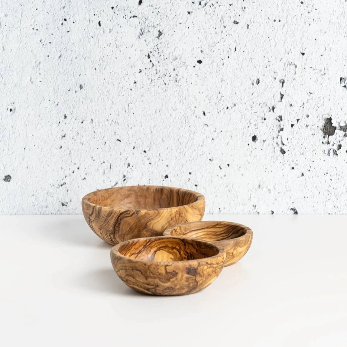 Olive Wood Nesting Bowls (Set of 3) - Thumbnail 4