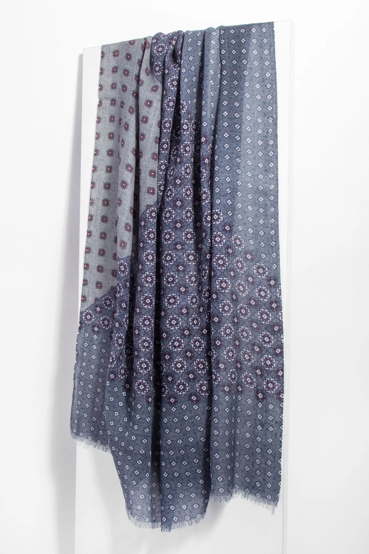 Menswear Wool Scarf Light Slate Gray