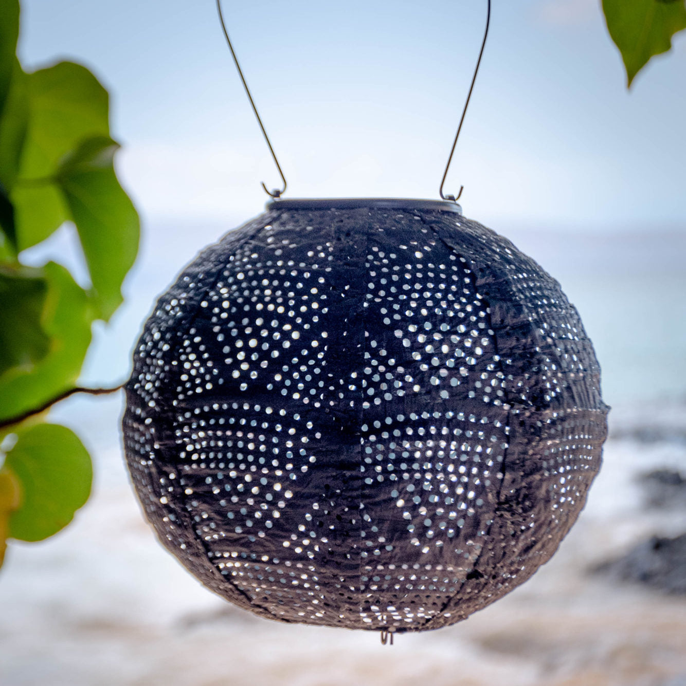 Soji Stella 8" Globe Tyvek Solar Lantern in Hawaii