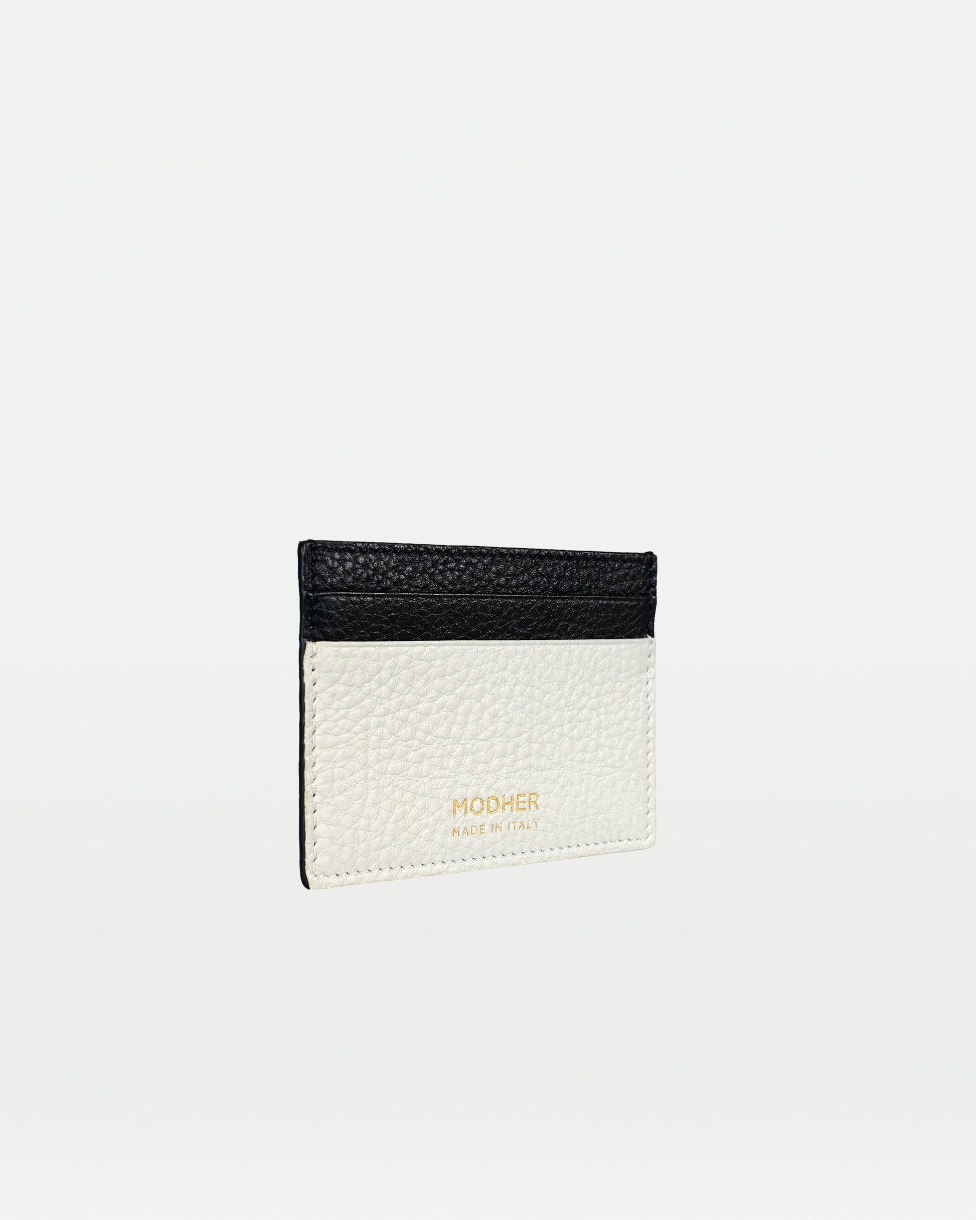 MODHER Leather credit card holder#color_yellow-and-brown