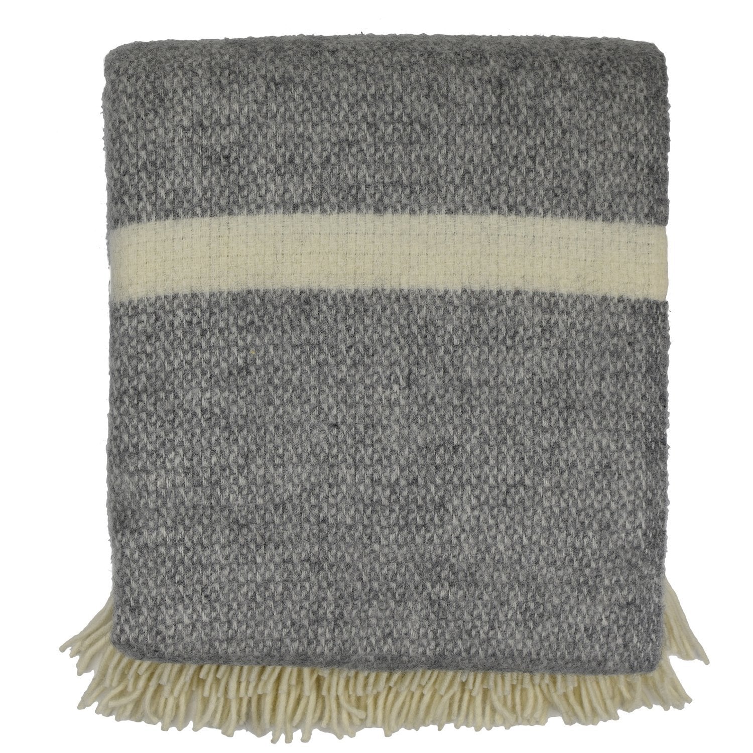 Prince of Scots Highland Tweed Estate Pure New Wool Throw ~ Slate ~-Throws and Blankets-Prince of Scots-0634934461509-K4050032-010-Prince of Scots