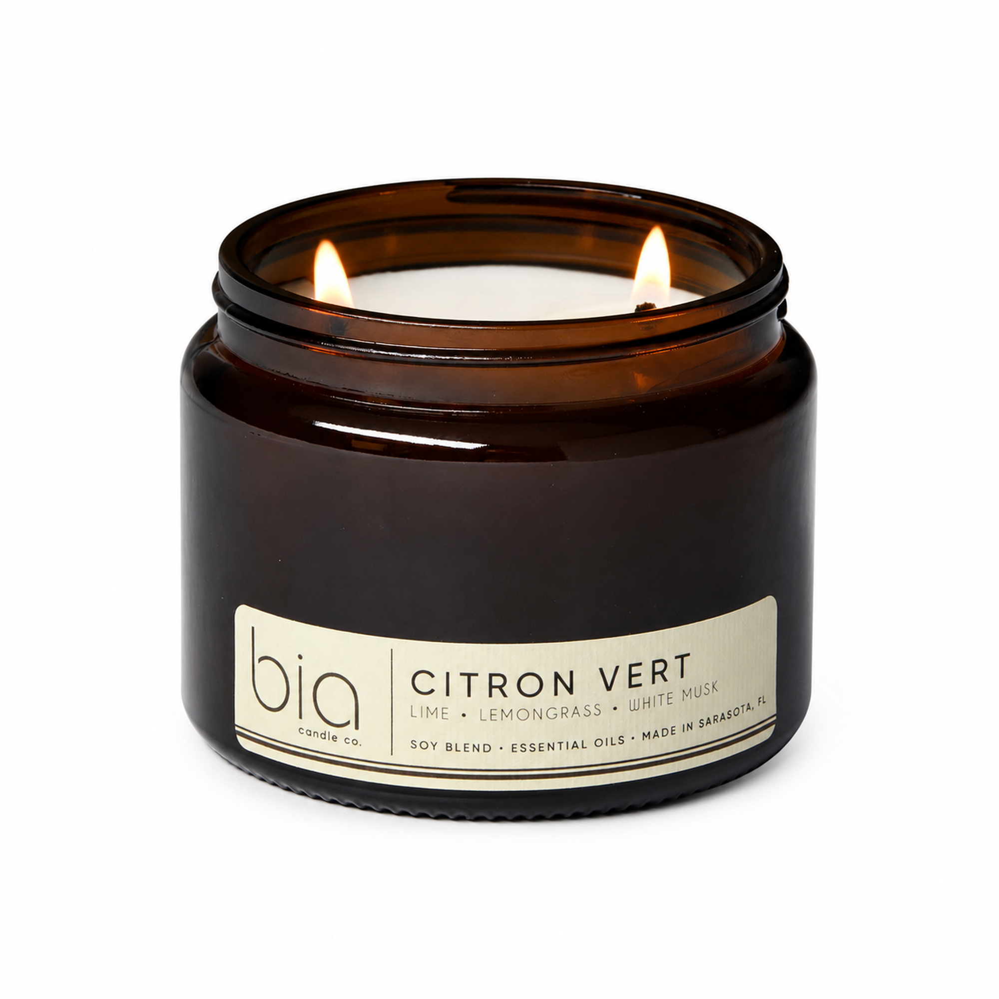Citron Vert Soy Blend Candle — Lemon, Lemongrass & Bergamot