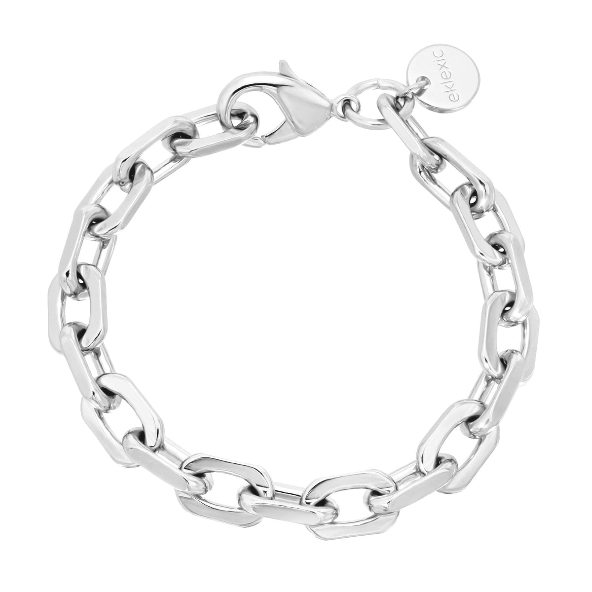 Silver chain-link bracelet called Lennon Bracelet for stylish everyday wear