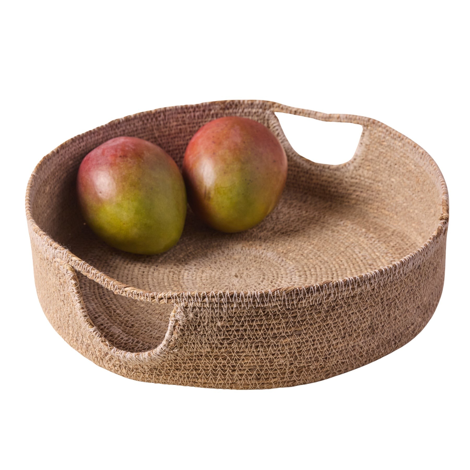 Hydra Woven Seagrass Tray, Grey