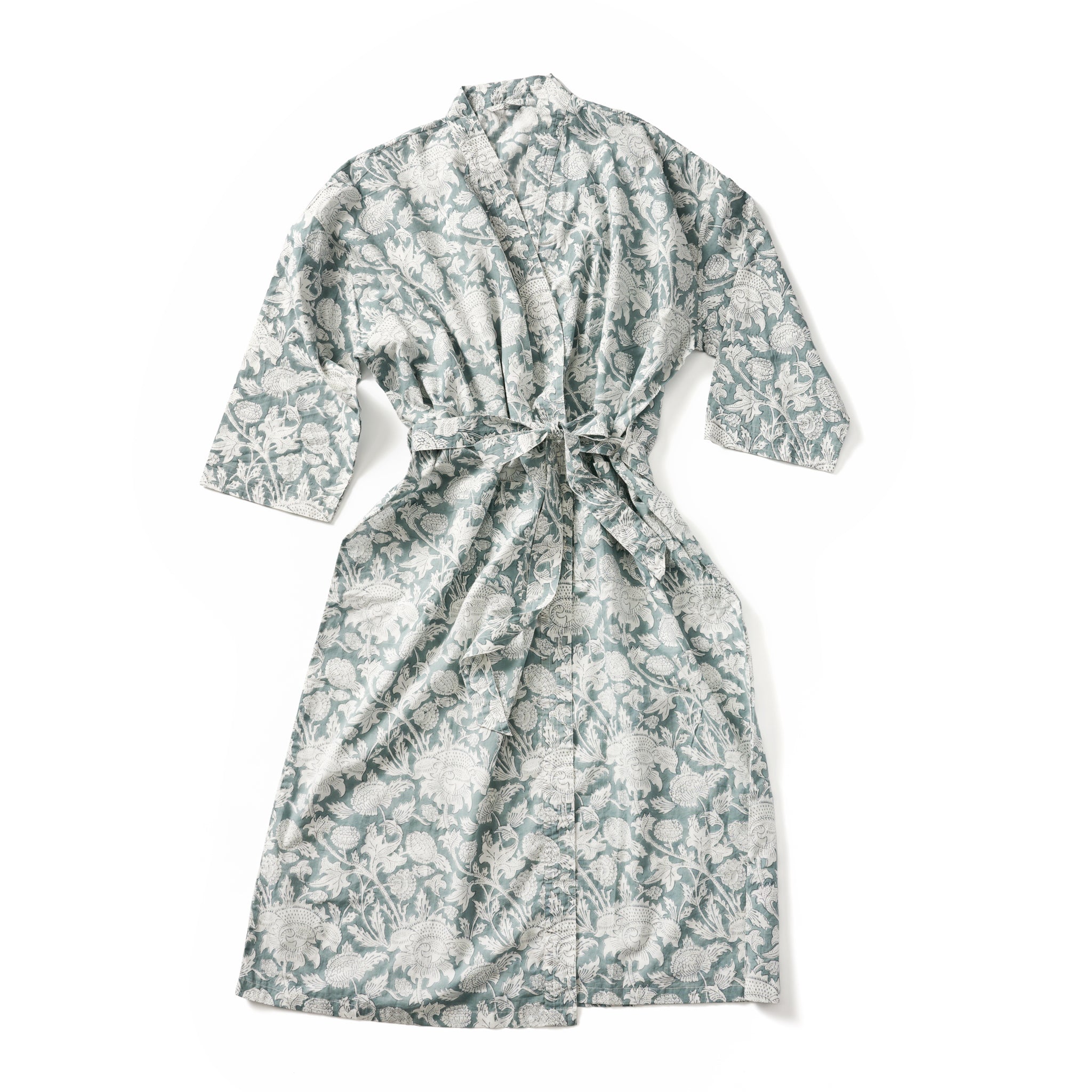 Avani Floral Block Print Robe