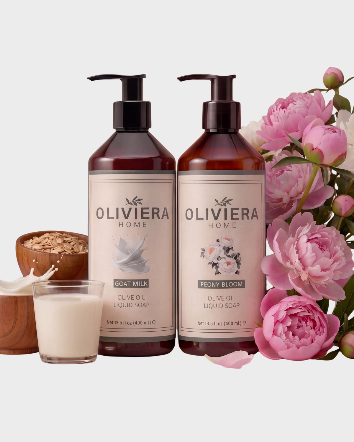 Goat Milk and Peony Bloom Liquid Soap