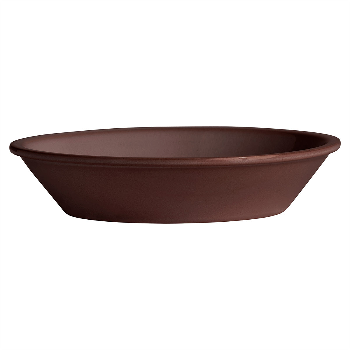 Yuka Deep Plate Set Of 2 In Dark Terracotta 2