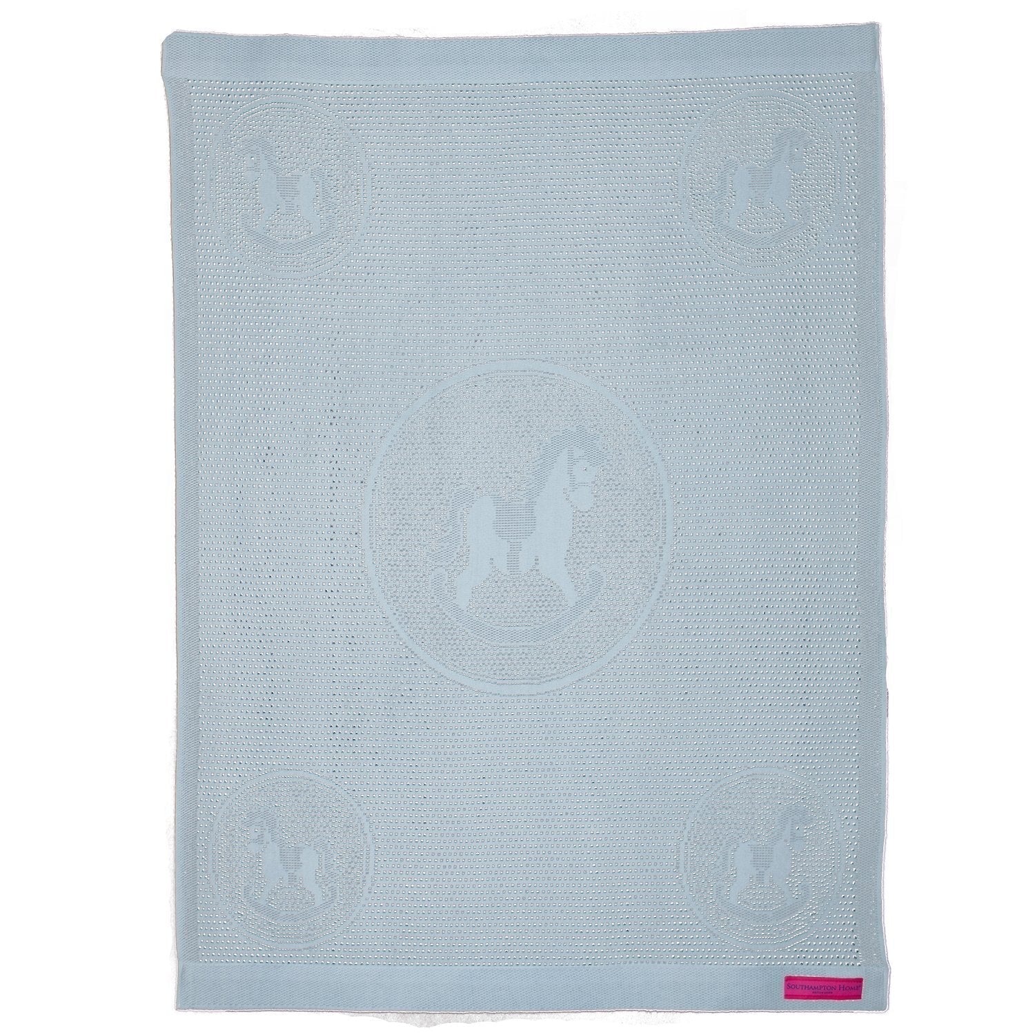 Southampton Home Lace Weave Rocking Horse Baby Blanket ~ Blue ~-Gifts-00810032751227-{sku]-Prince of Scots