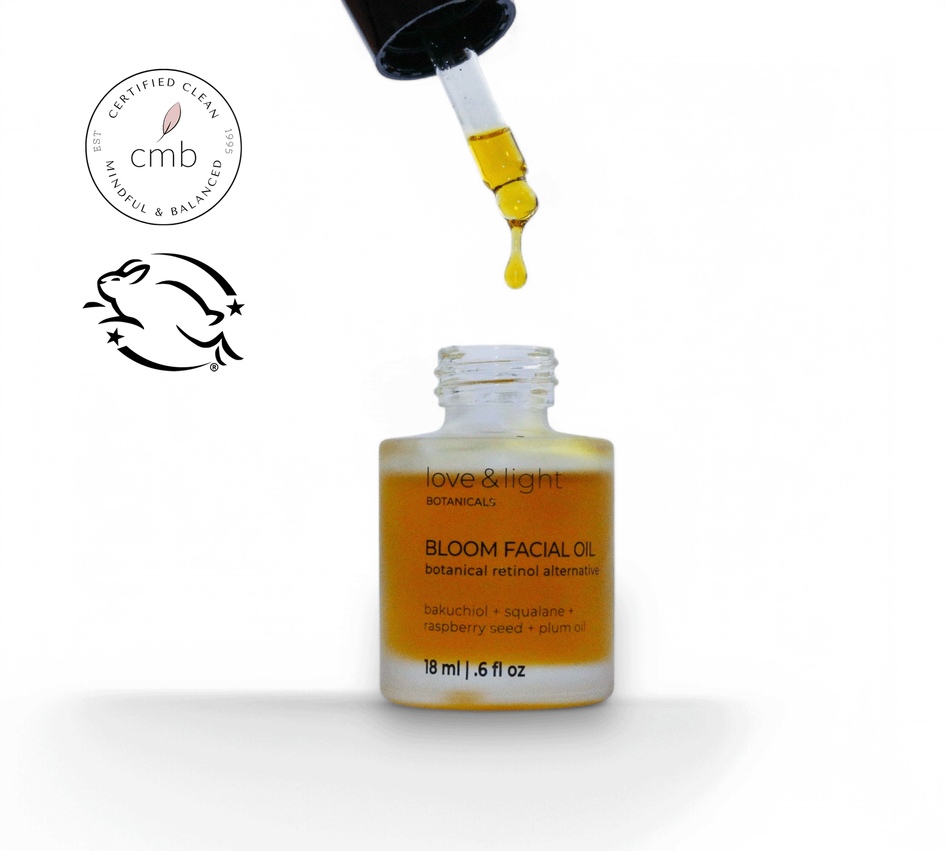 Bloom facial oil drops by Love & Light Botanicals