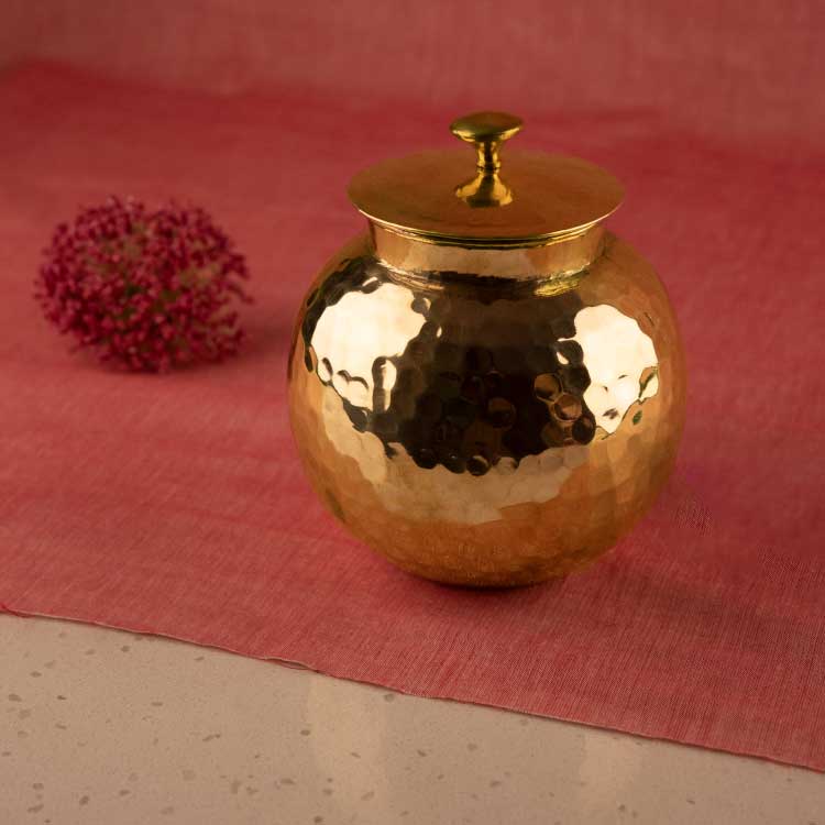 Brass Round Canister P-TAL