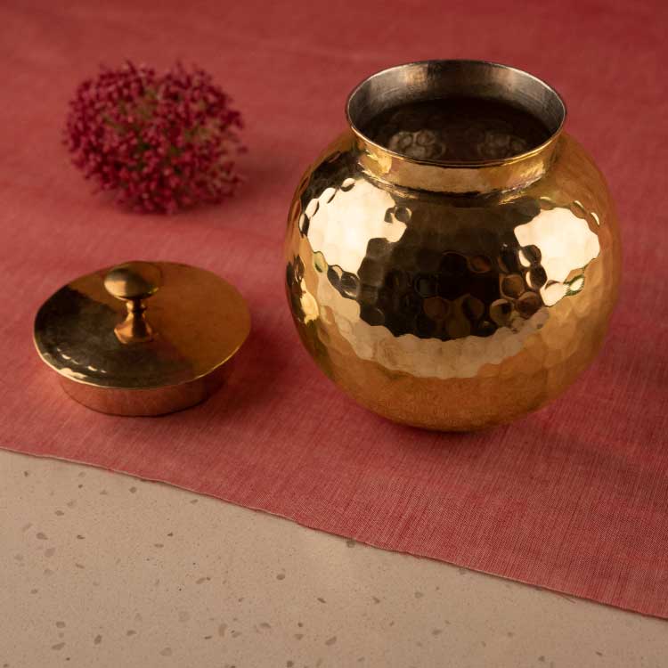 Brass Round Canister P-TAL