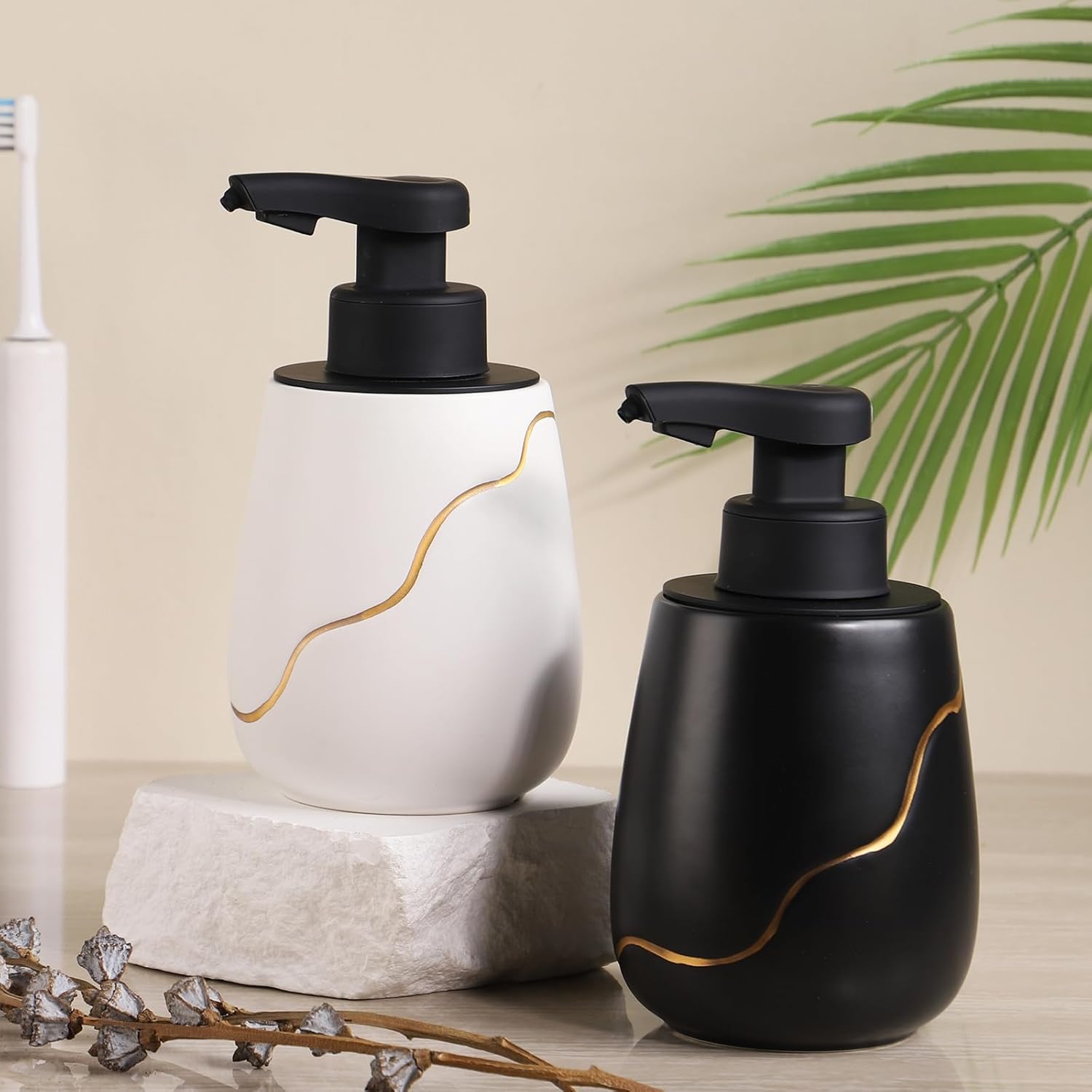 Automatic Liquid Soap Dispenser Sustainable Ceramics