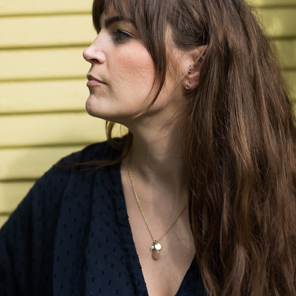 tiny pink charm necklace | Fair Anita