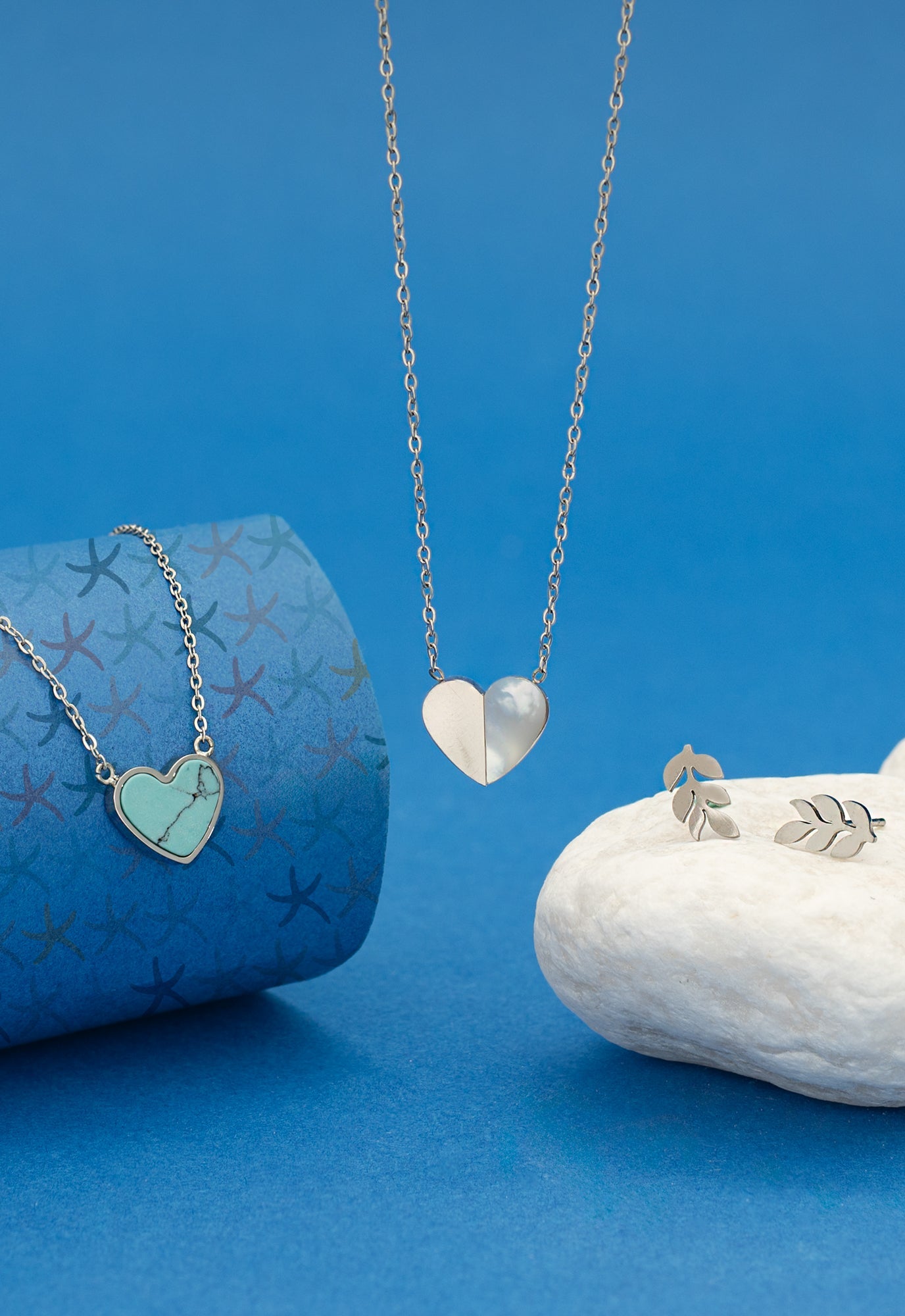 Rowen Leaf Stud Earrings