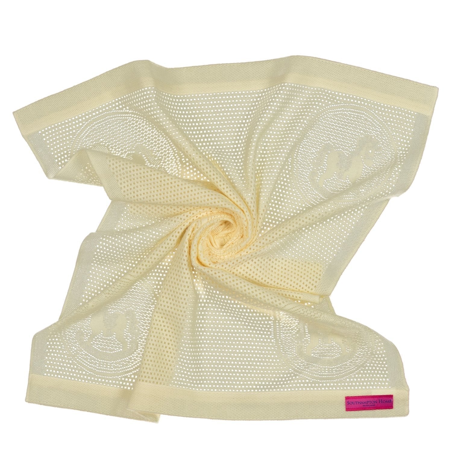 Southampton Home Lace Weave Rocking Horse Baby Blanket ~ Yellow ~-Gifts-00810032751265-{sku]-Prince of Scots