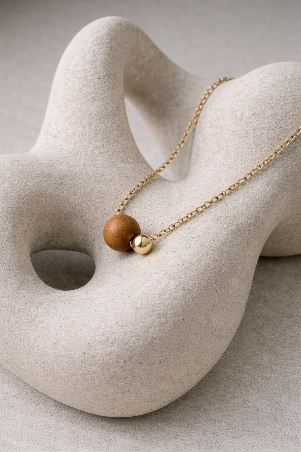Connection Necklace | Gold Fill + Sandalwood