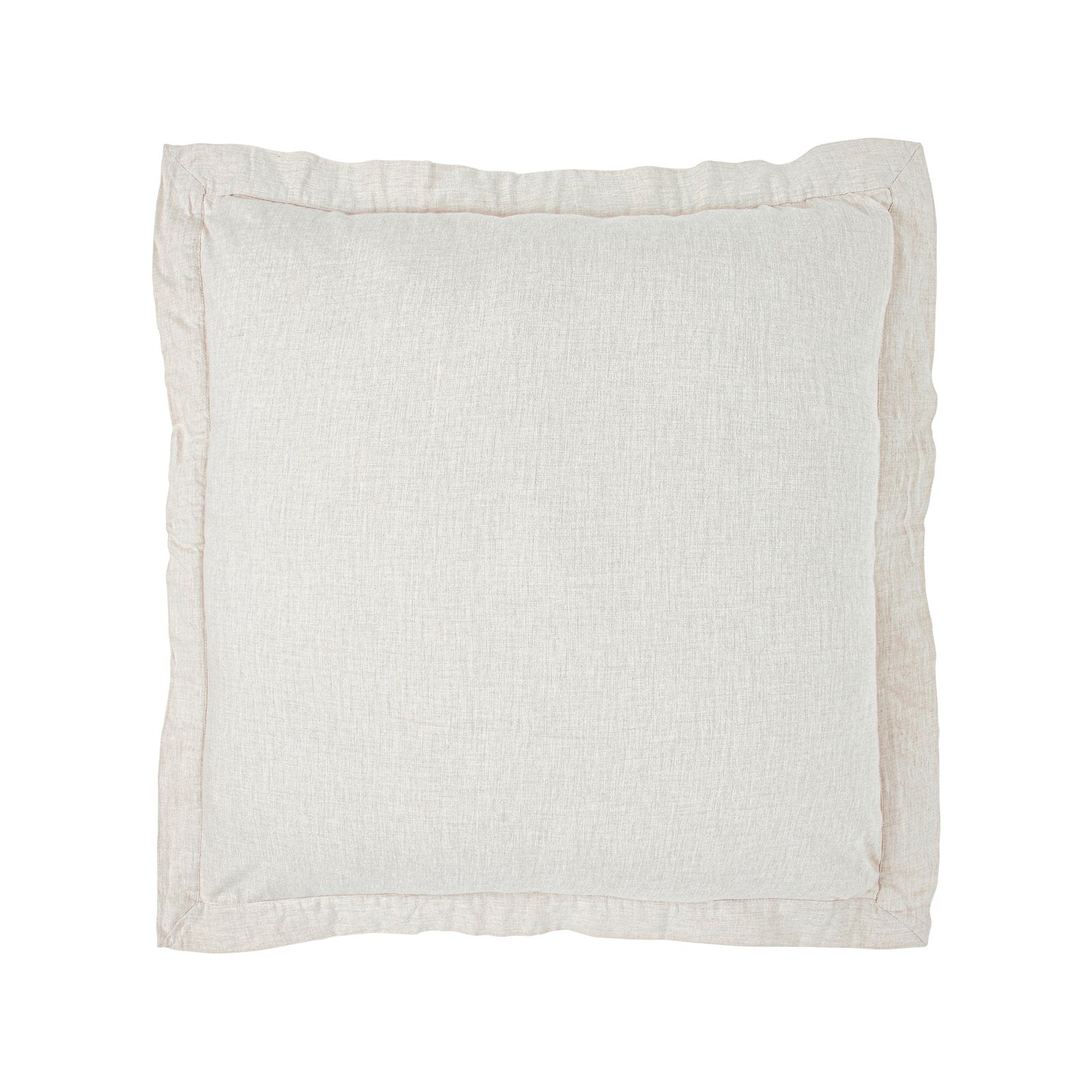 ES-036-2626_1|Creamy off-white linen duvet cover, delicate ruffled flange edge design, classic sophisticated look for bedrooms.