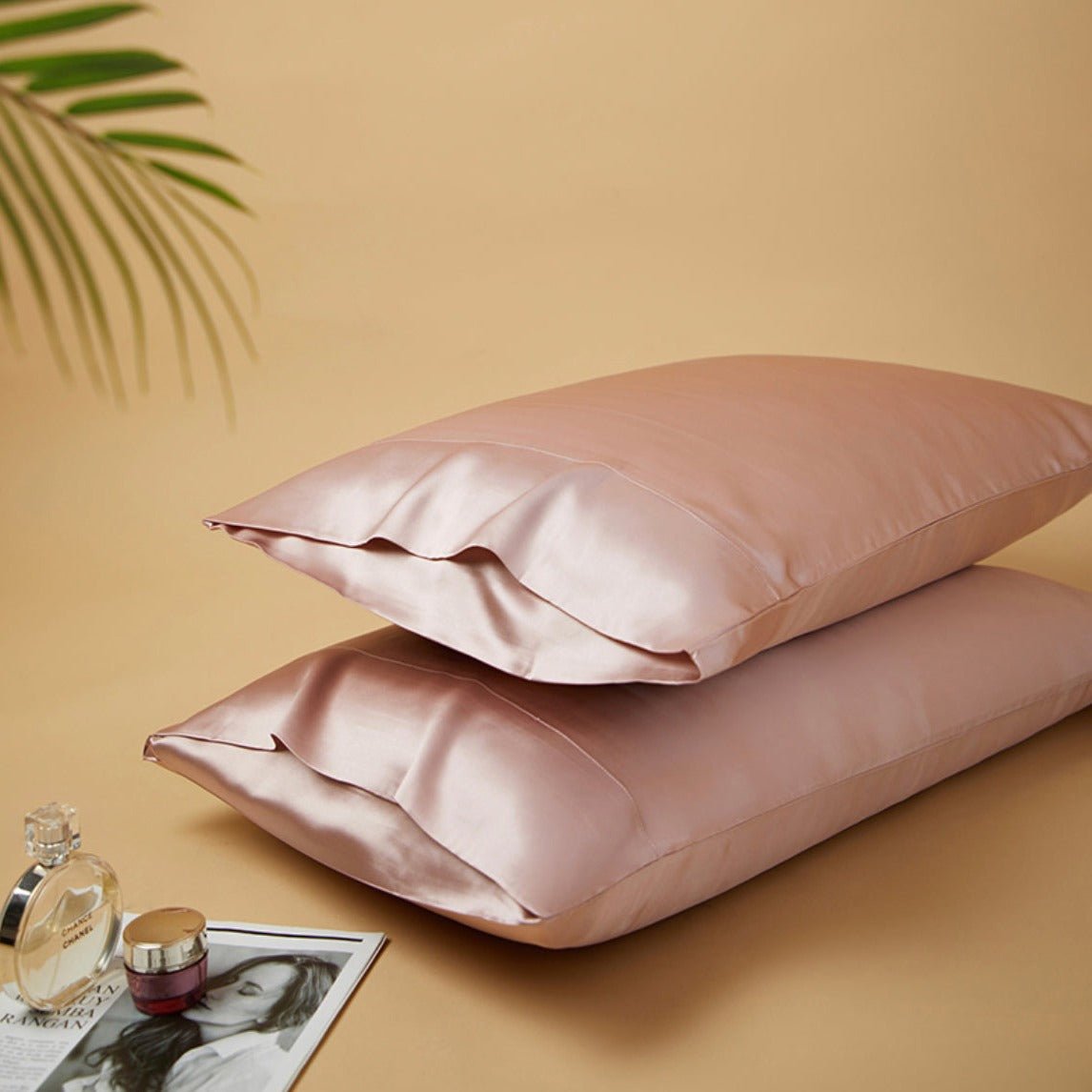 6A Grade Organic Mulberry Silk Pillowcase for Better Skin & Hair - 30 Momme. Pure Silk on Both Sides - 6A Grade Organic Mulberry Silk Pillowcase - Cherry Pink - INSPECIAL HOME