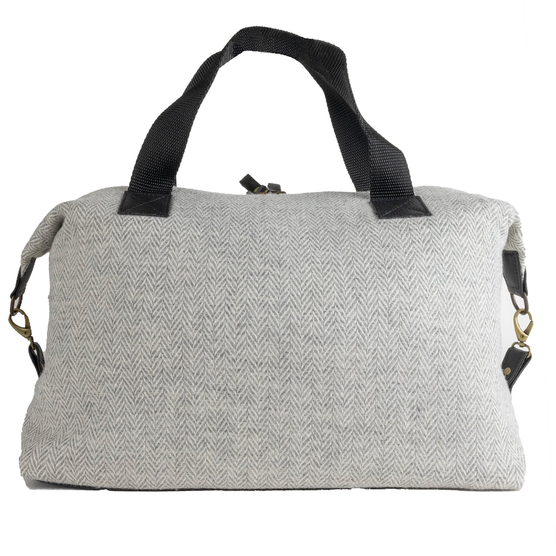WANDERLUST Highland Tweeds Weekender Bag ~ Silver ~-Luggage-[bar code]-SilverTweedWeekender-Prince of Scots