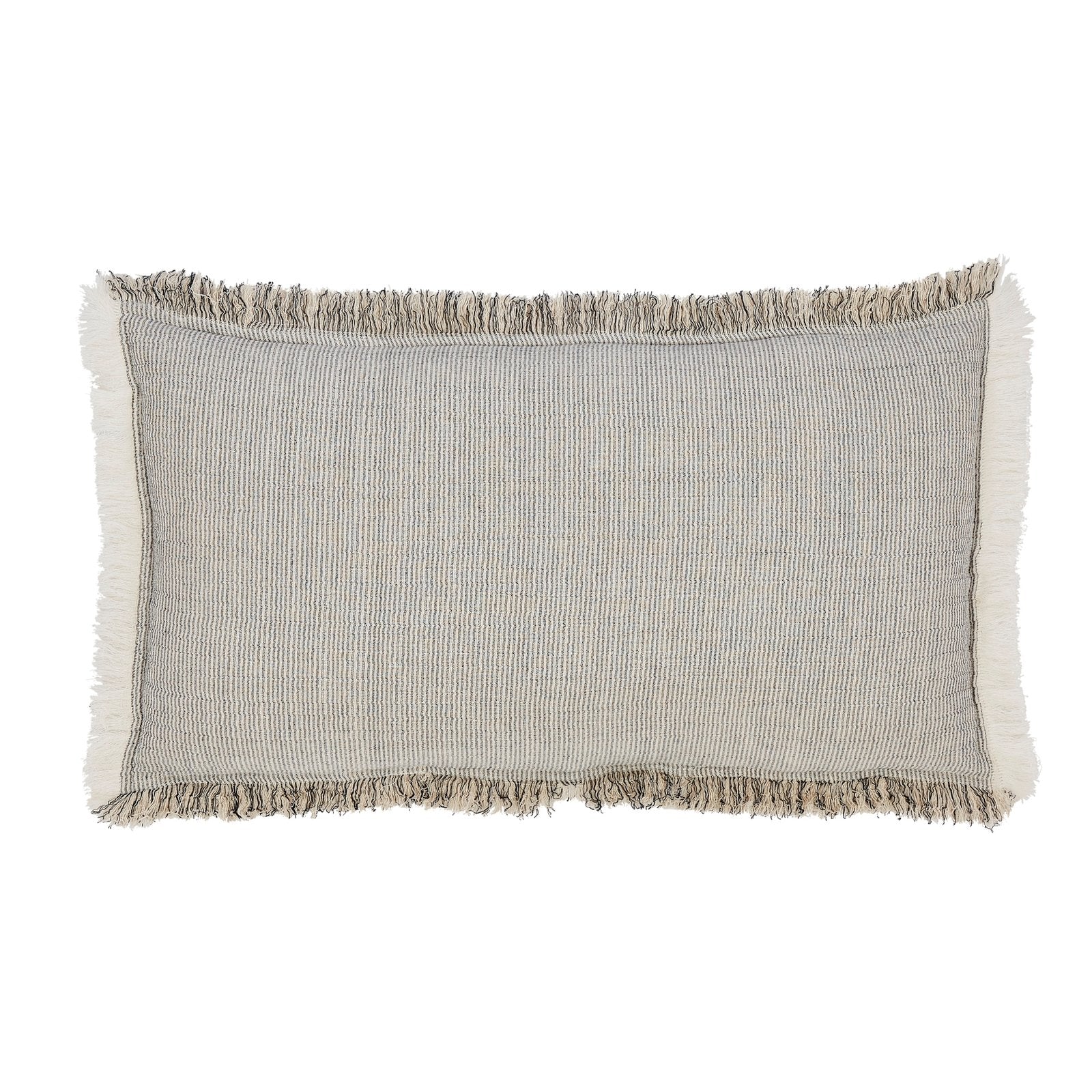 TP-113-1426_1|Bohemian striped coverlet in natural tones with playful fringed edges, perfect for adding texture and relaxed style.