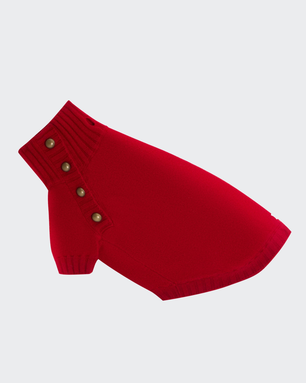 Red merino wool dog sweater - The Lutetia by Cave Canem