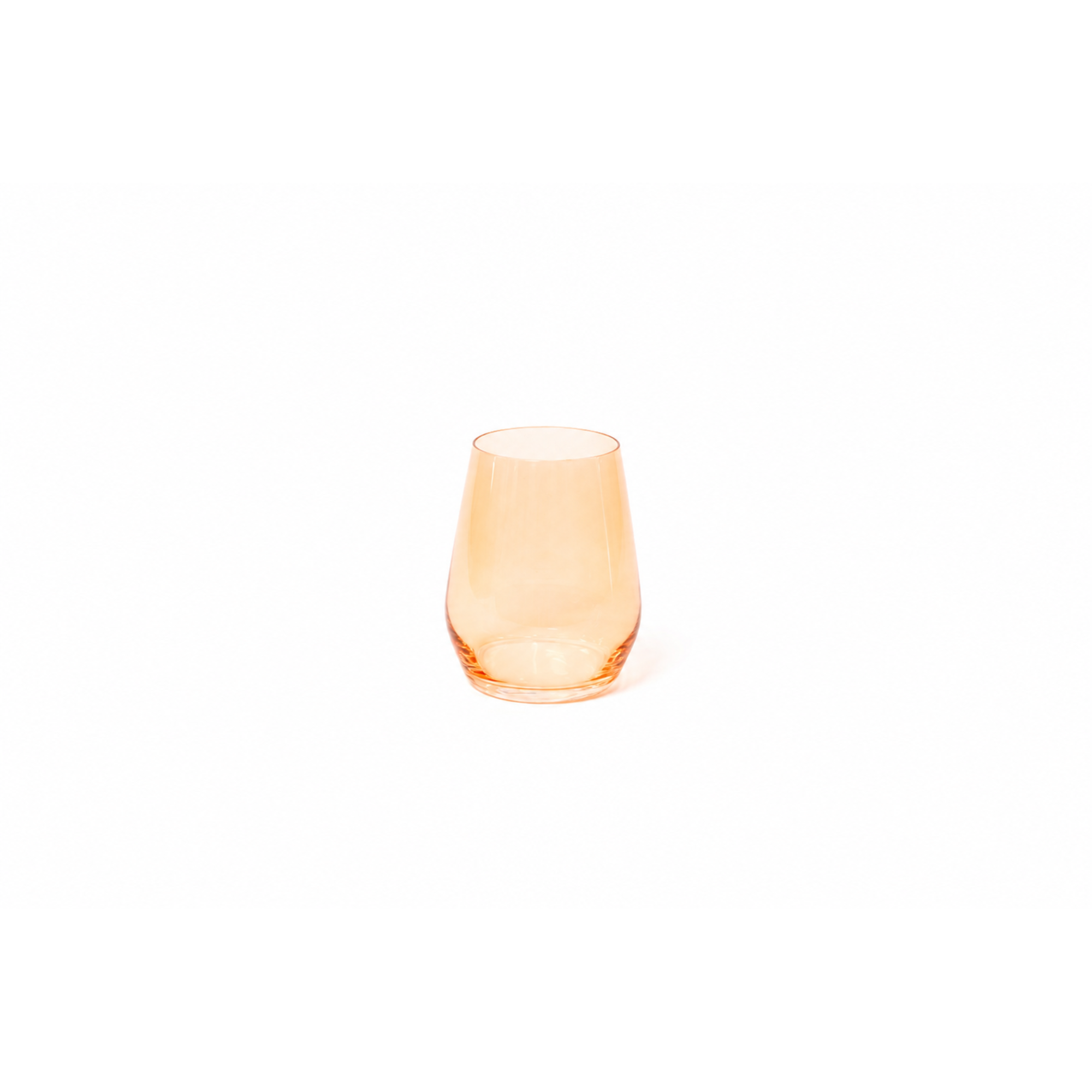Creamsicle - Colored Wine Glass