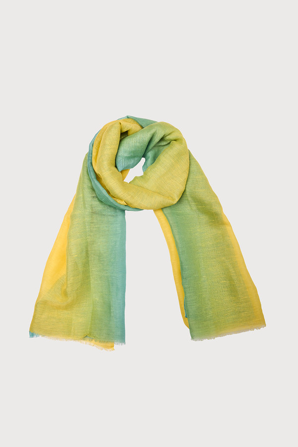 Linen Ombré Scarf - Yellow