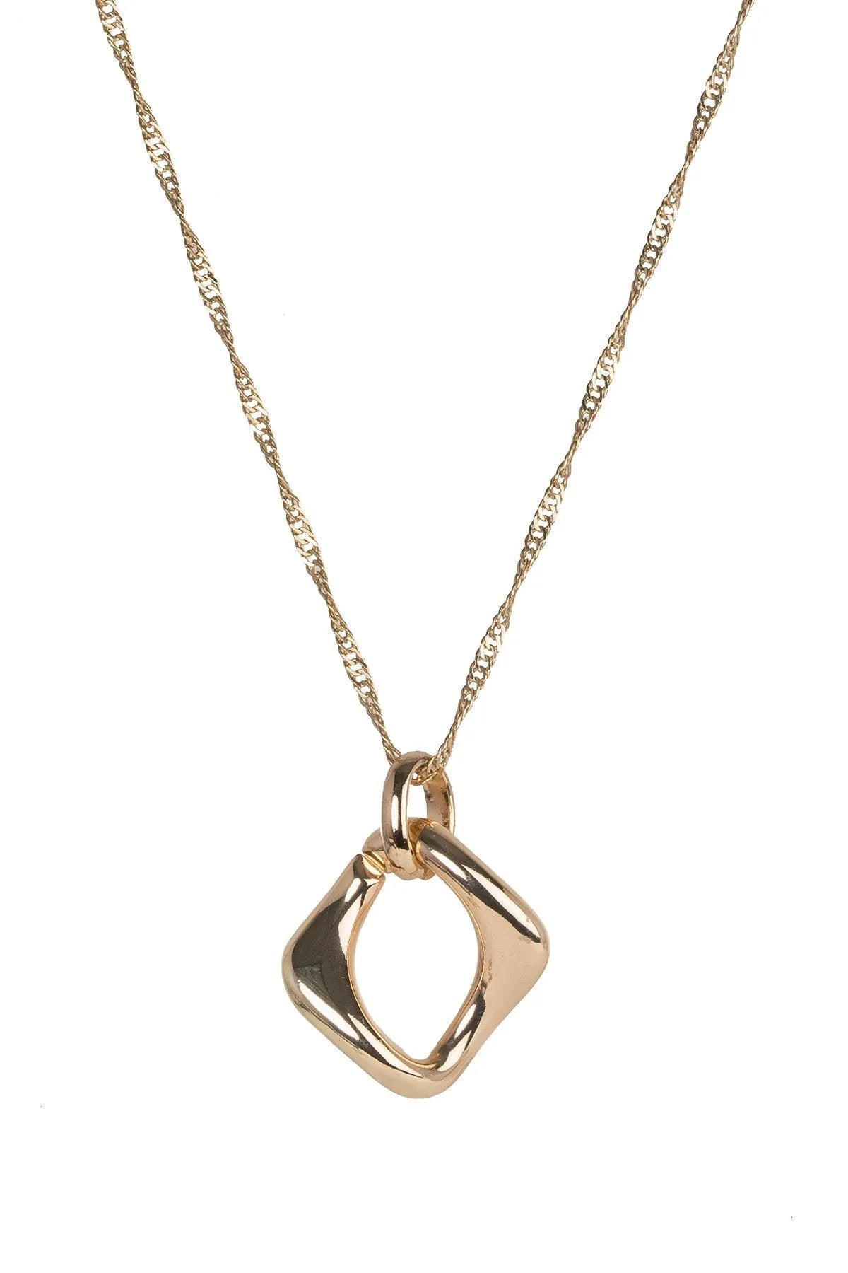Infinity Necklace and Earring Gift Box Gold