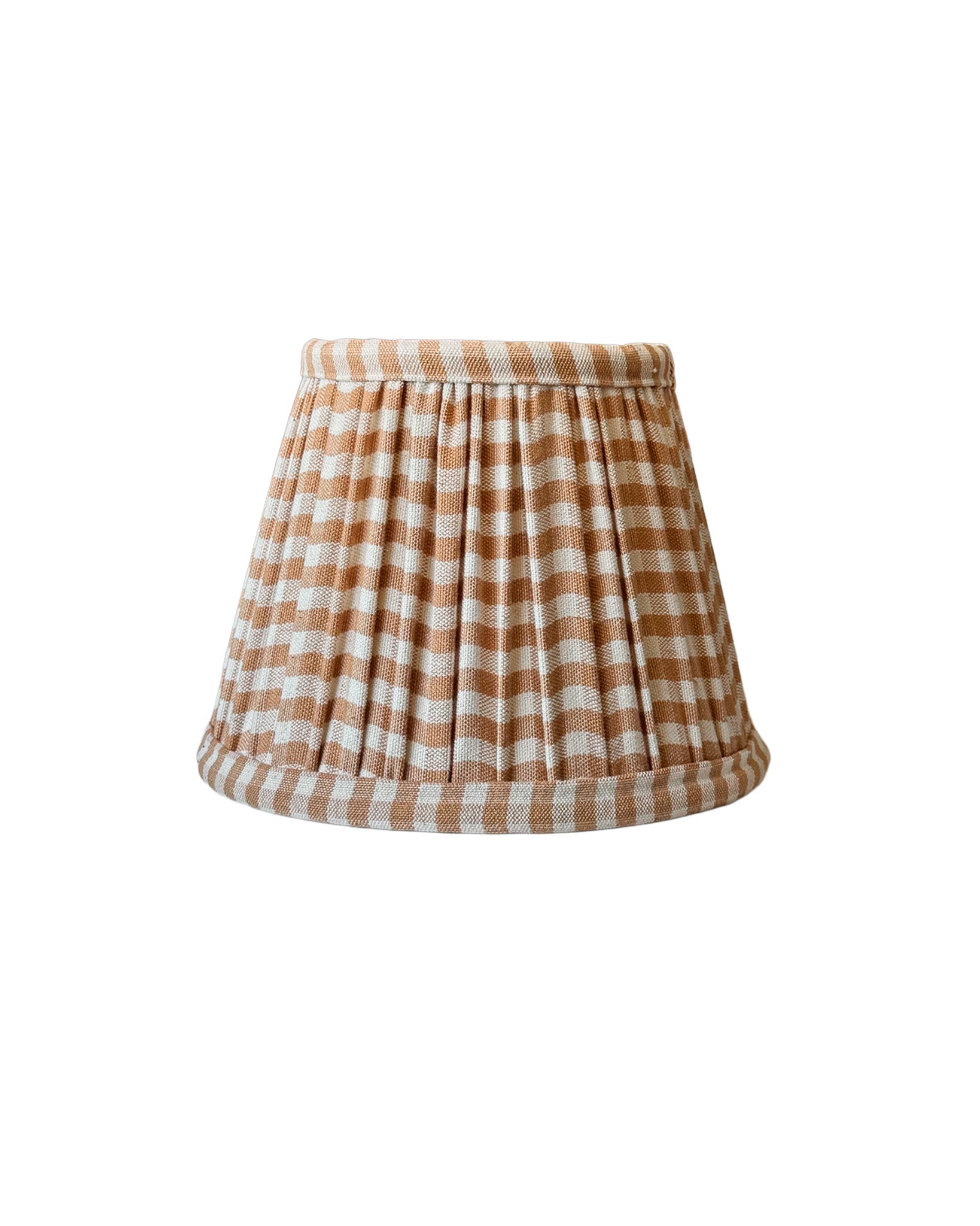 Tan Gingham Empire Shade