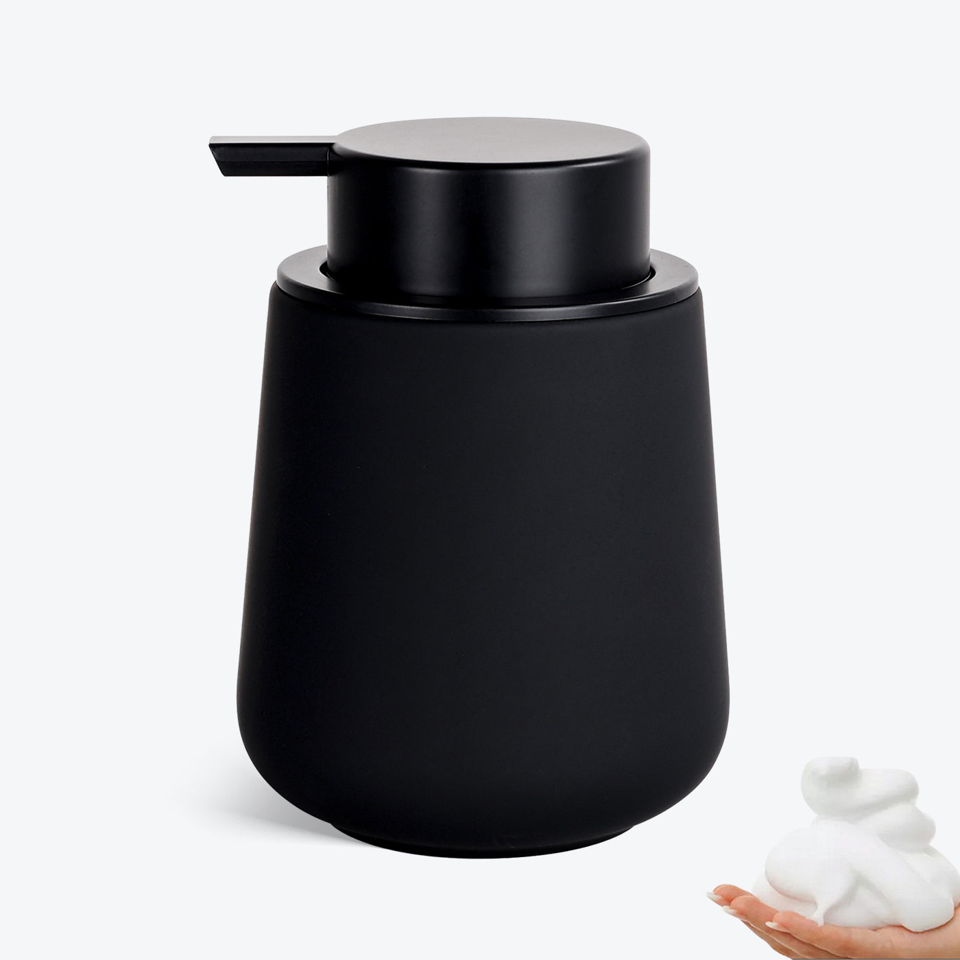 Rubber Paint Foaming Soap Dispenser Large Sustainable Ceramic