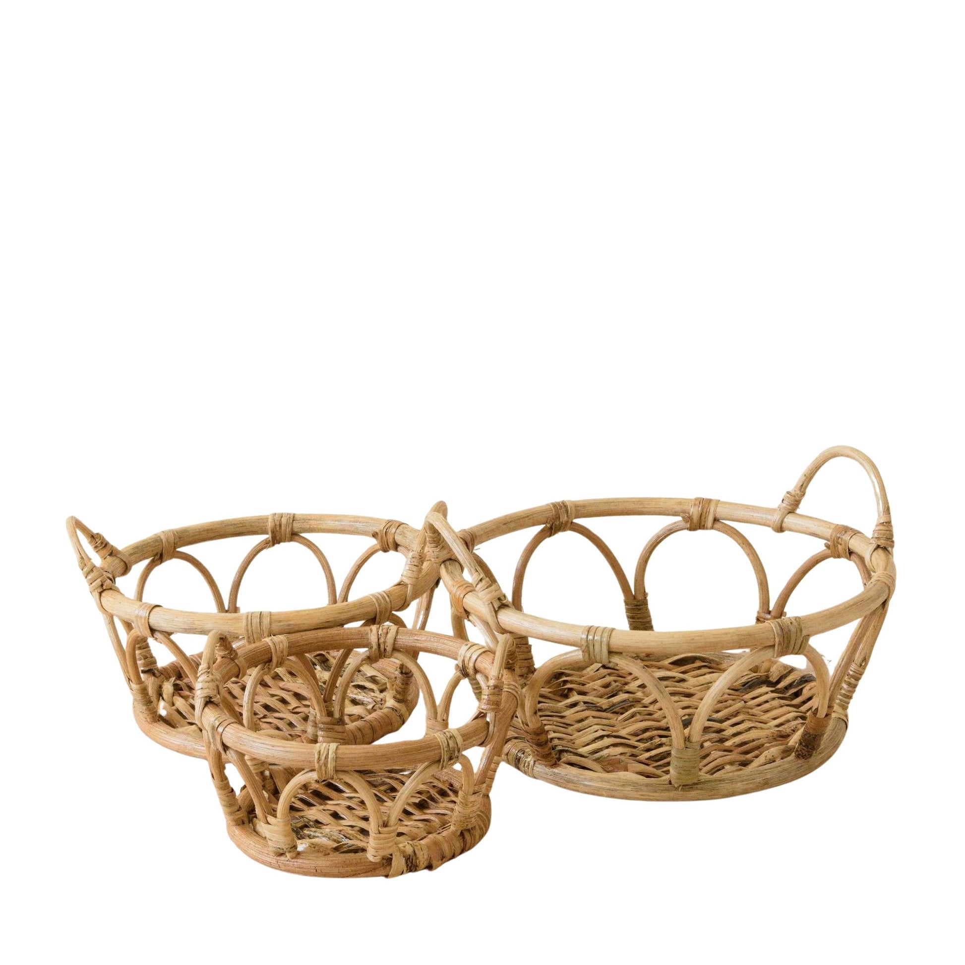 - Rattan Fruit Basket - Wicker Table Basket set of 3 | LIKHA - LIKHÂ