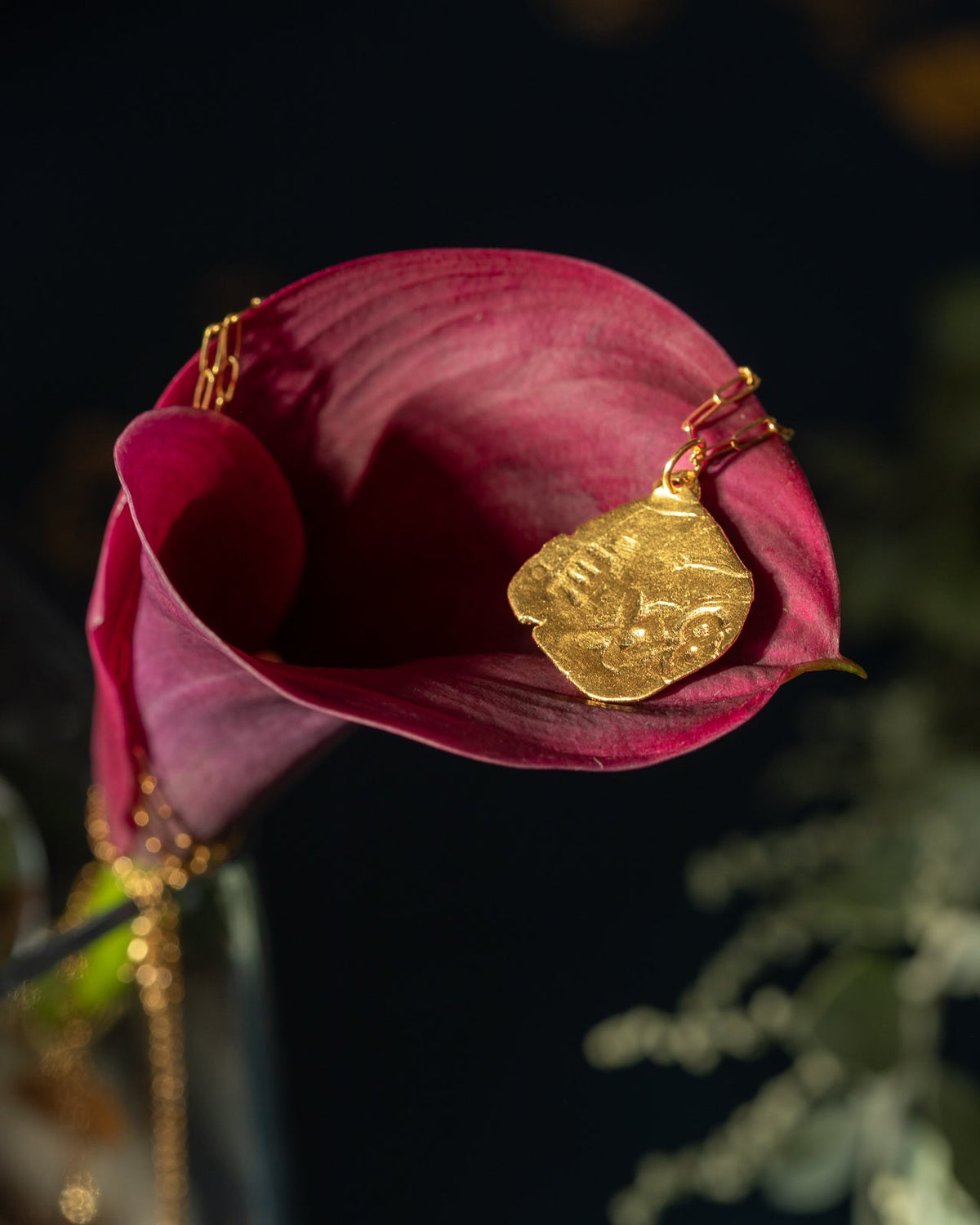 Ex8 ésotériques Long Coin Necklace