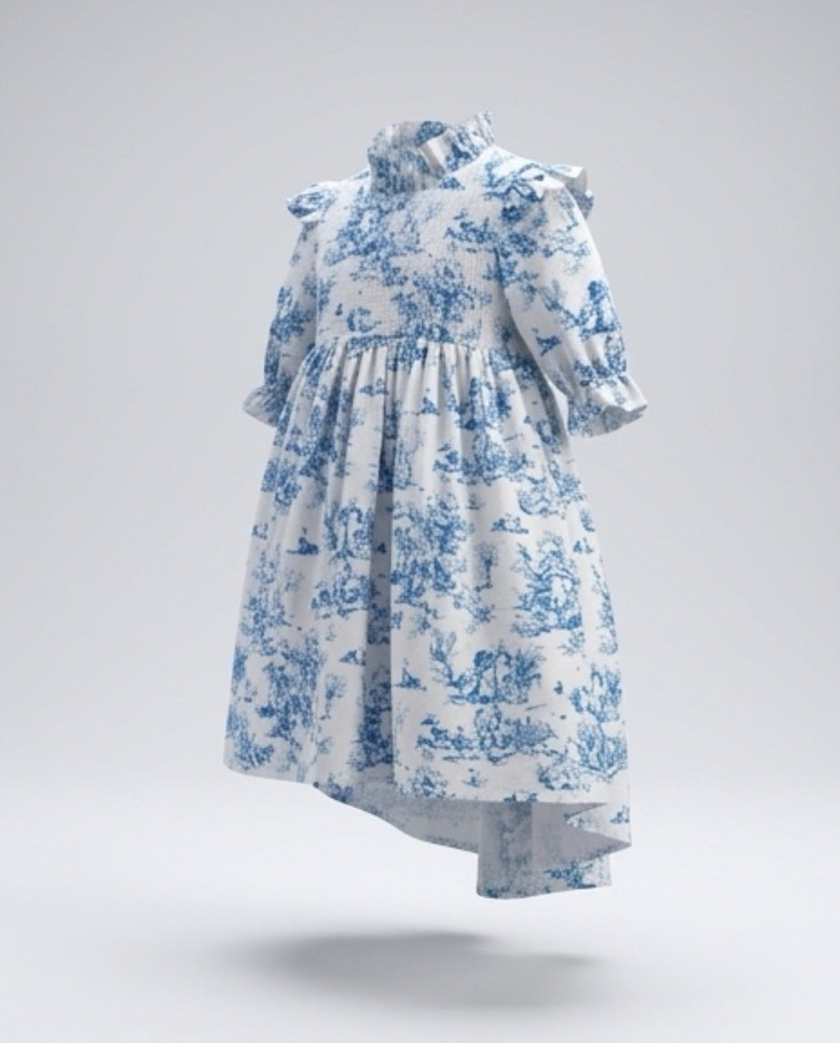 Aoki Dress-Blue Toile