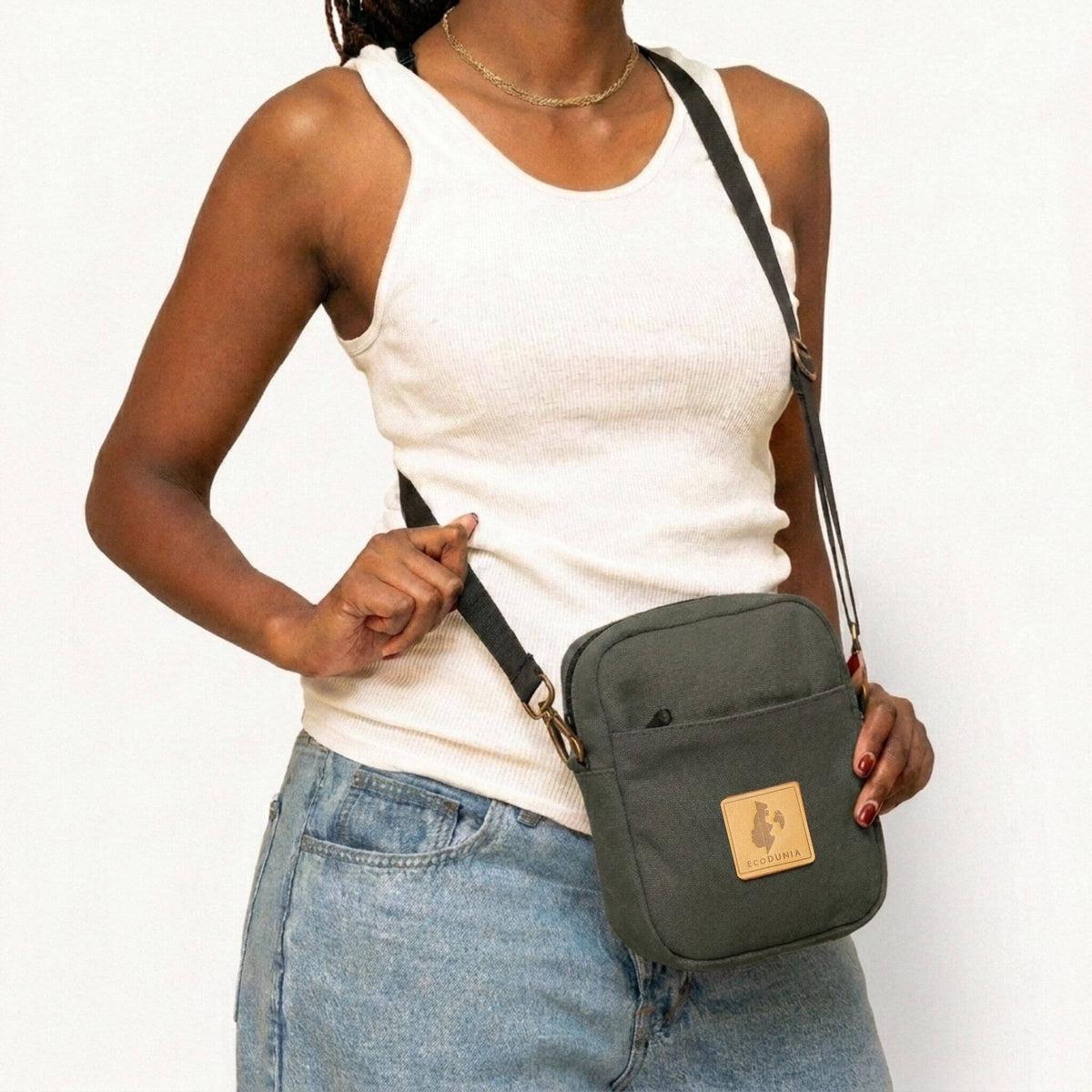 Rozi Canvas Crossbody Bag 2L #color_green