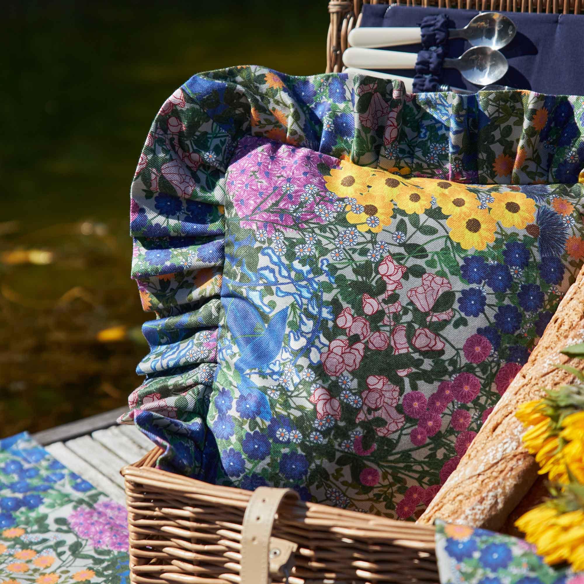 Ruffled Pillow Cover Pré Fleuri - Thumbnail 3