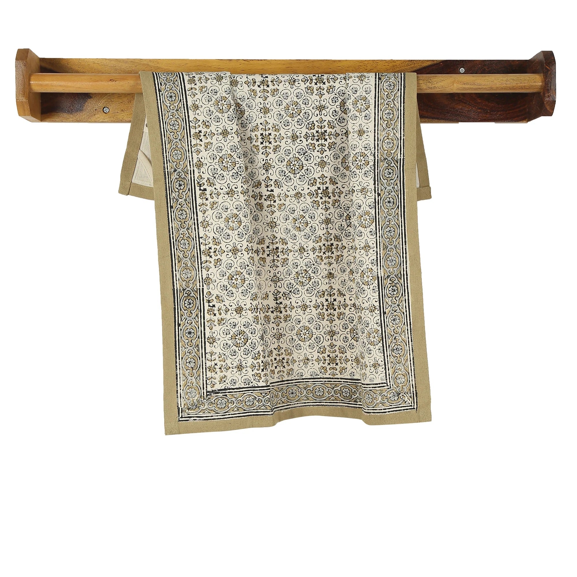 Cotton Kitchen Towel | Hand Block Printed | Lily