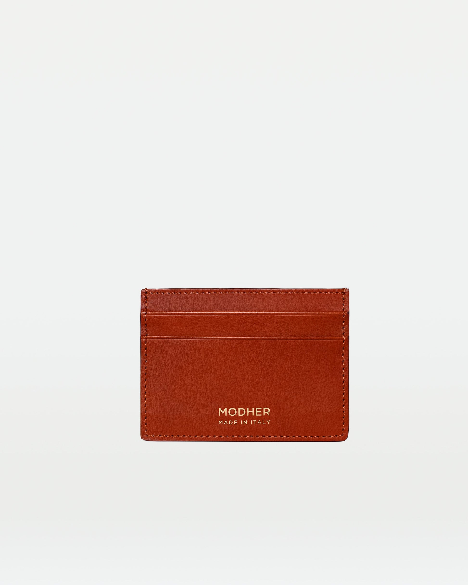 MODHER Leather Credit Card Slip#color_golden-brown